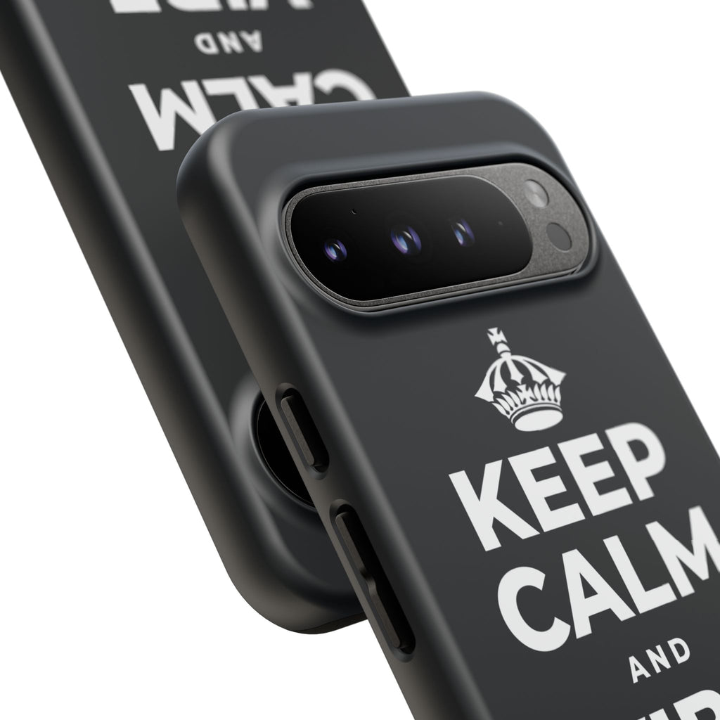 KEEP CALM AND VIBE WITH ME Phone Case (Dark)