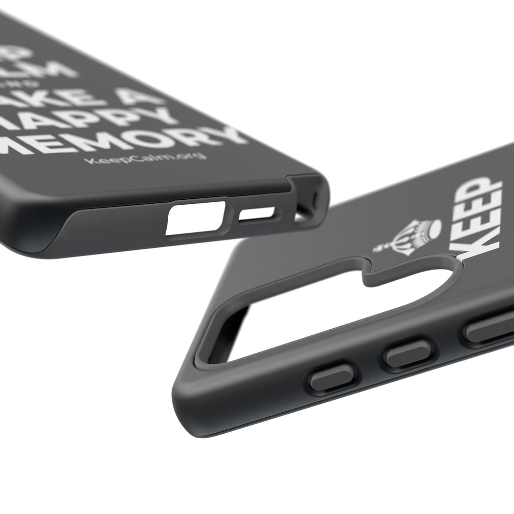 KEEP CALM AND MAKE A HAPPY MEMORY Phone Case (Dark)