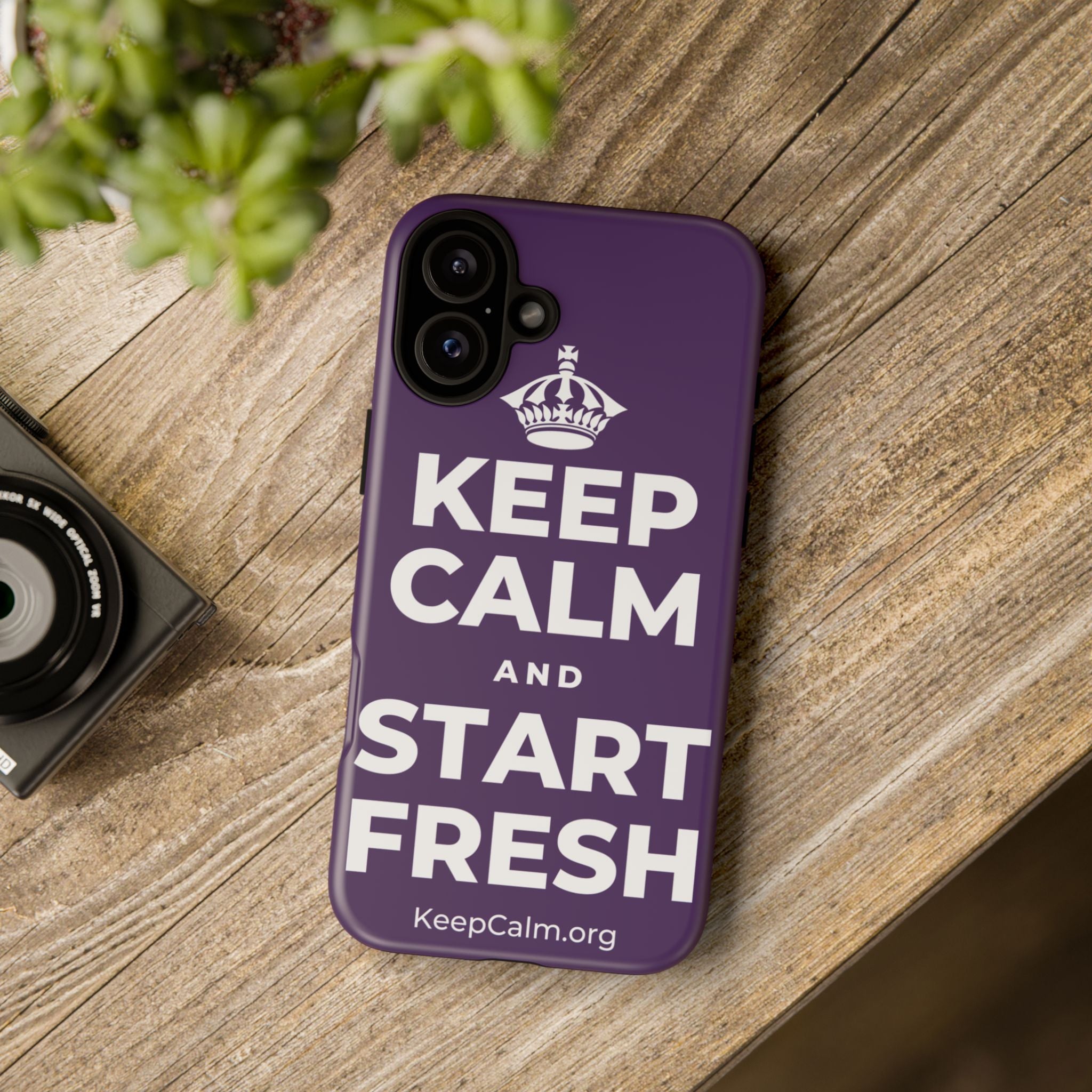KEEP CALM AND START FRESH Phone Case