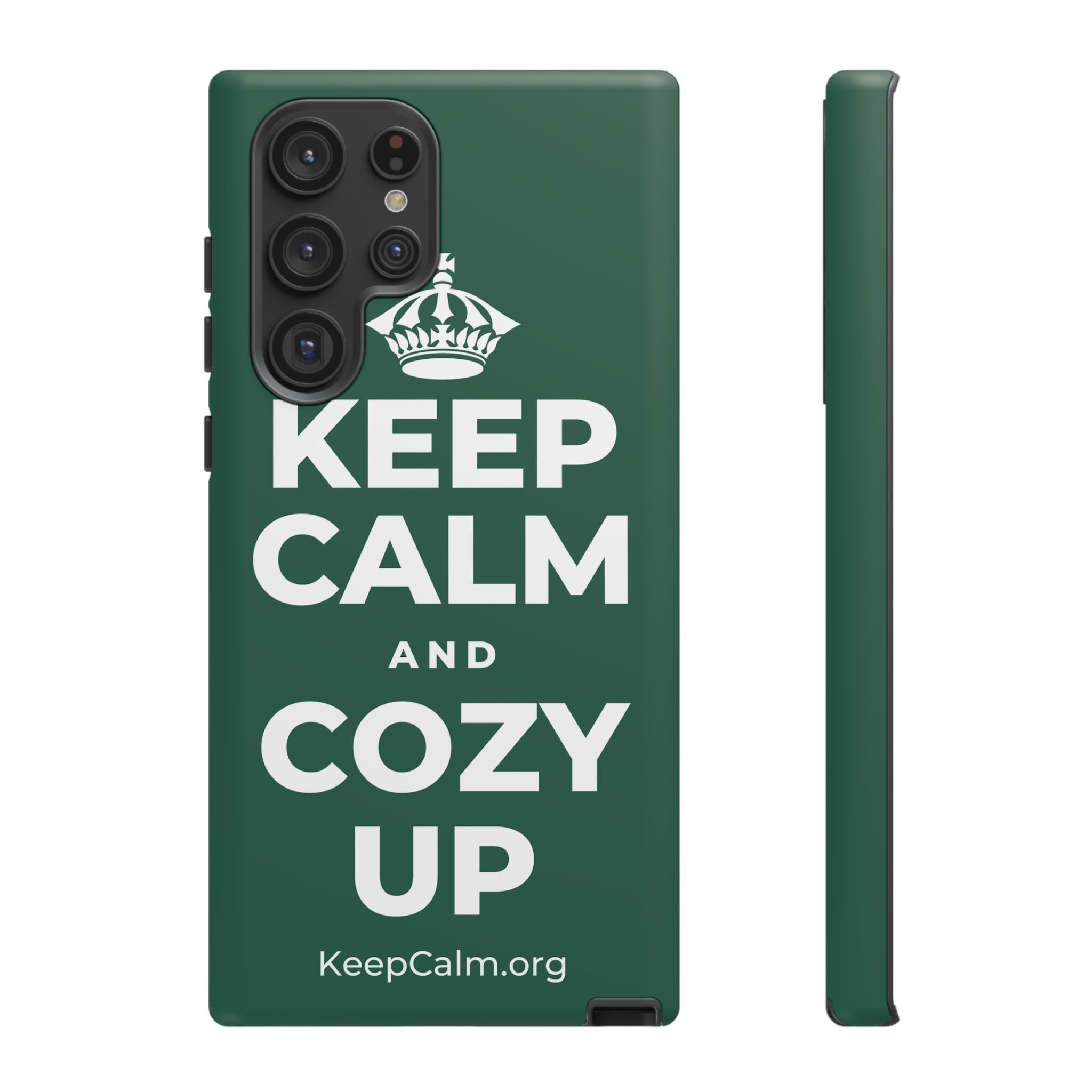 KEEP CALM AND COZY UP Phone Case