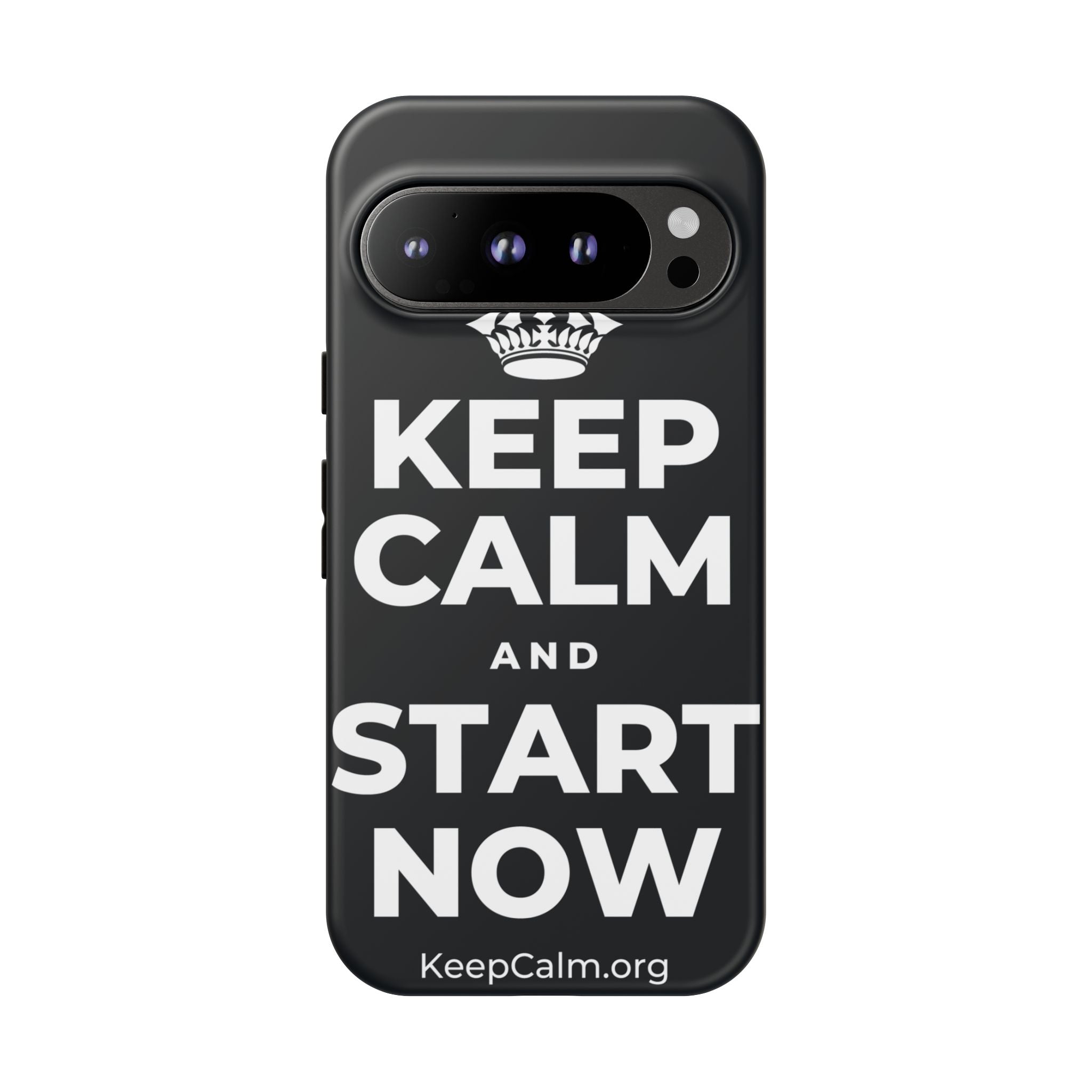 KEEP CALM AND START NOW Phone Case (Dark)