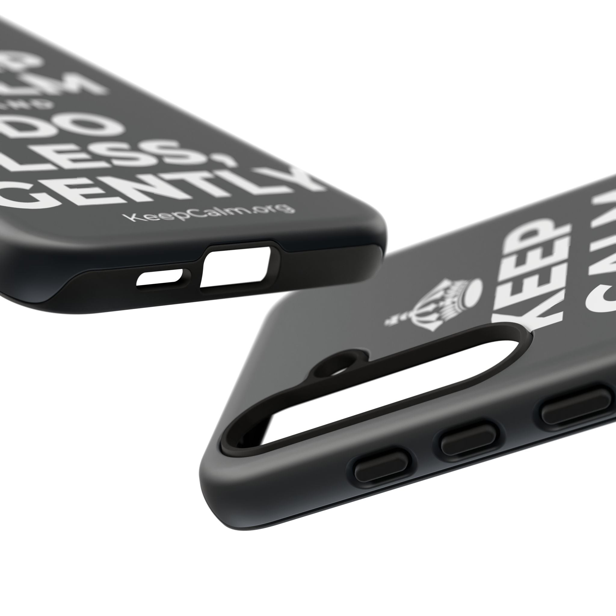 KEEP CALM AND DO LESS, GENTLY Phone Case (Dark)