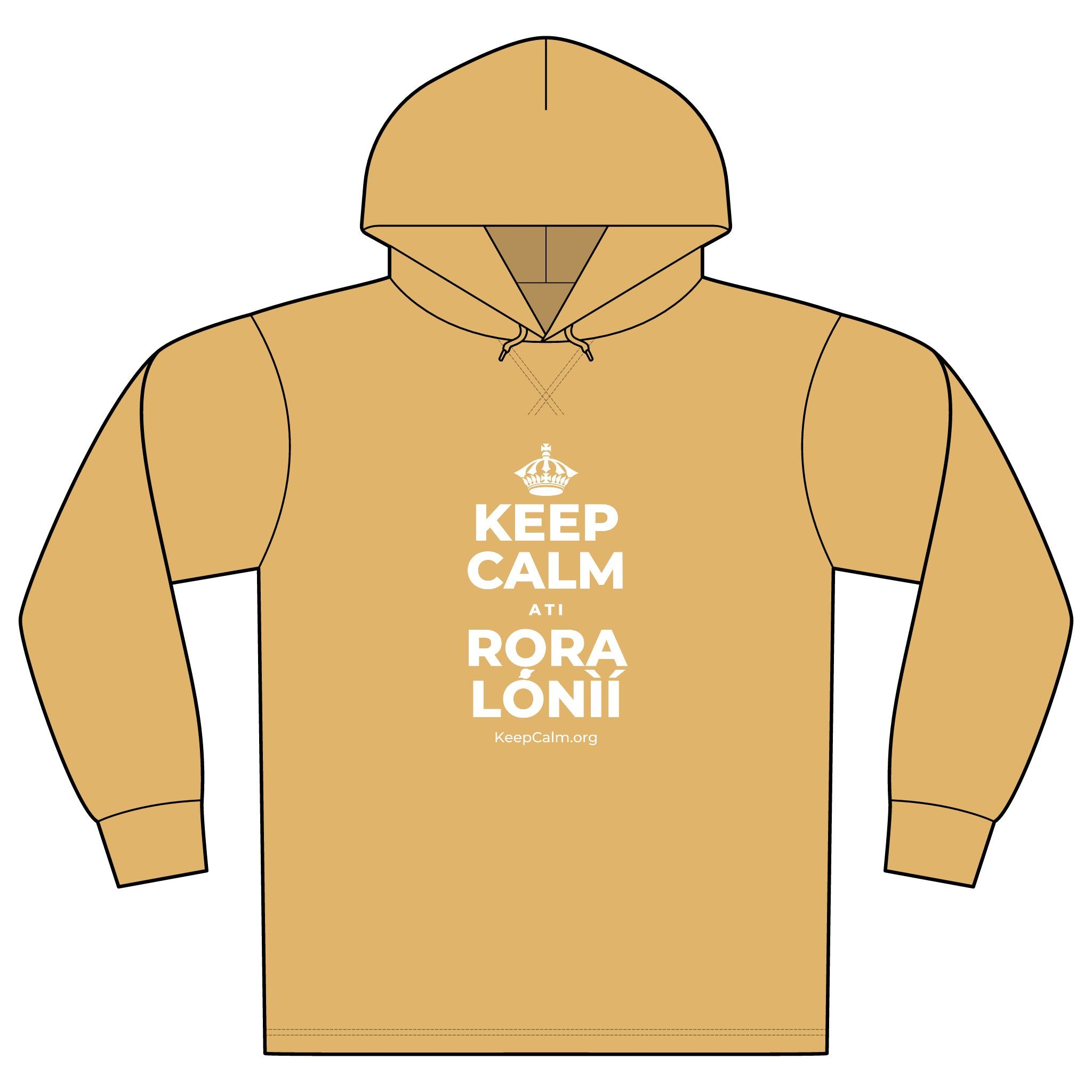KEEP CALM ATI RỌRA LÓNÌÍ Organic Hoodie Tee