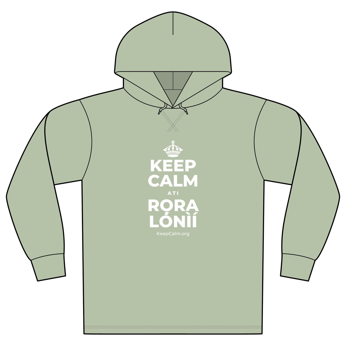 KEEP CALM ATI RỌRA LÓNÌÍ Organic Hoodie Tee