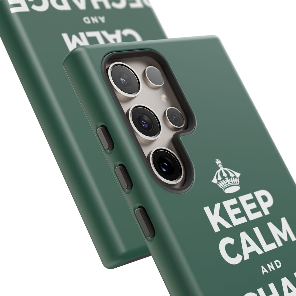 KEEP CALM AND RECHARGE, NO GUILT Phone Case