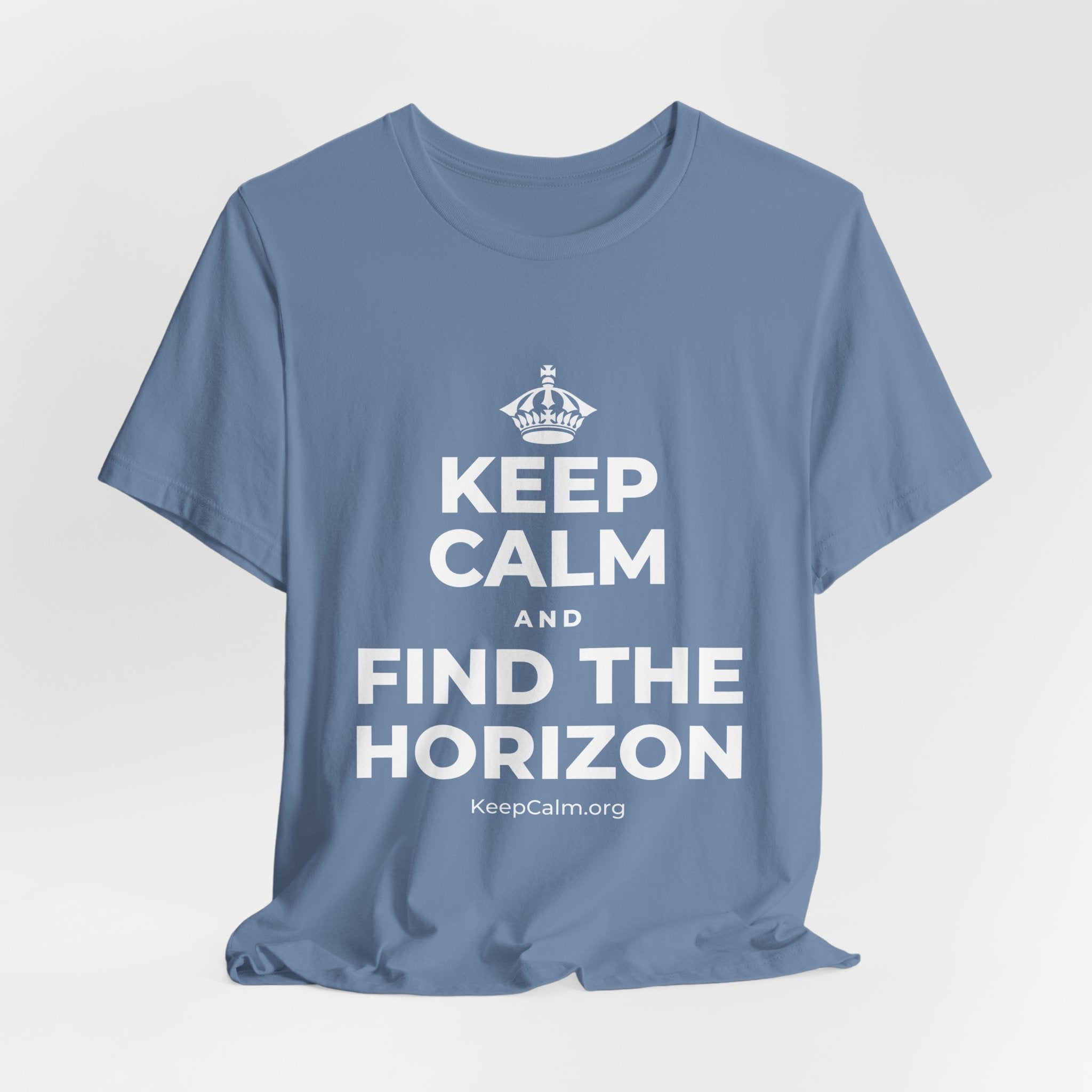 KEEP CALM AND FIND THE HORIZON T-Shirt (Soft Cream–Heather Mauve)
