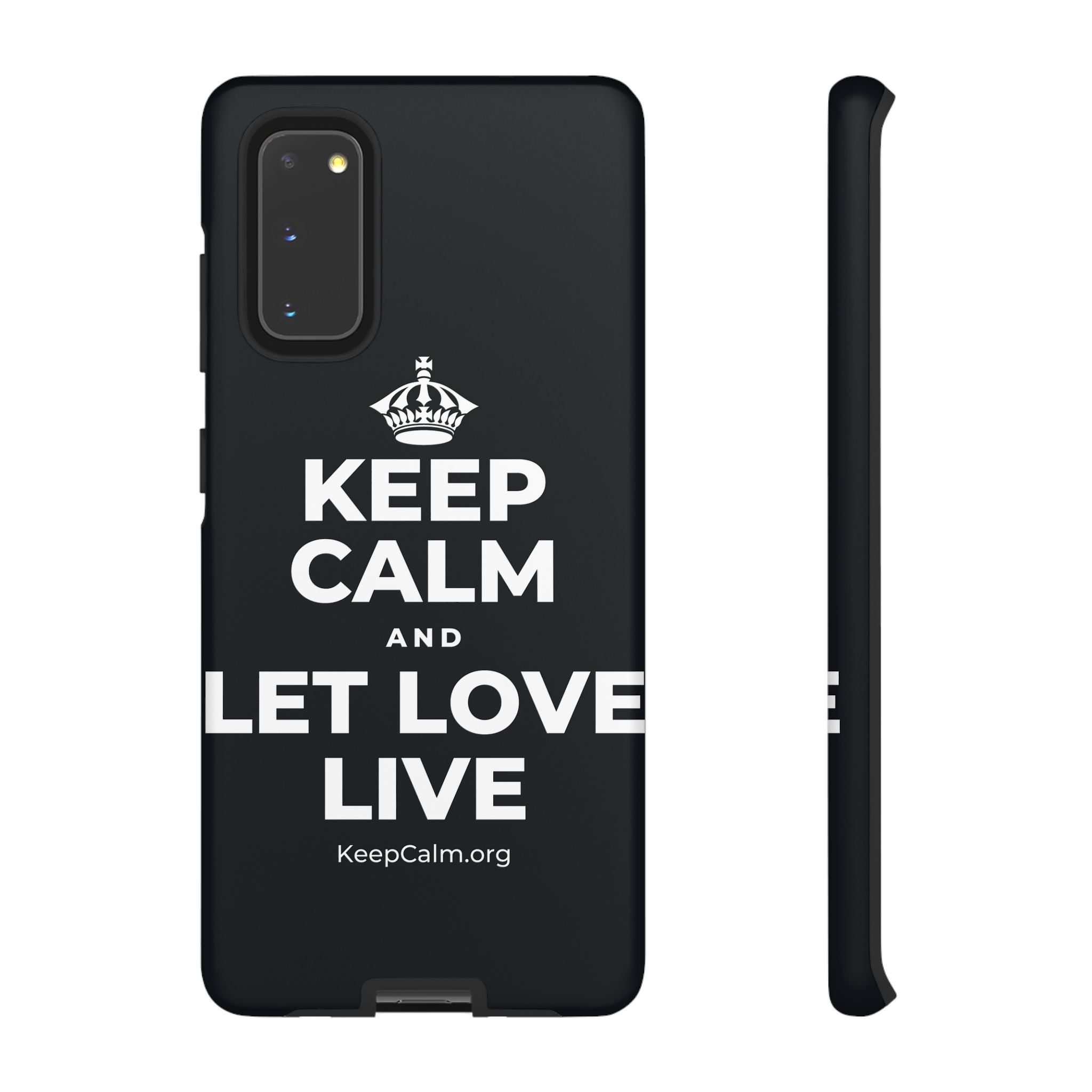 KEEP CALM AND LET LOVE LIVE Phone Case (Dark)
