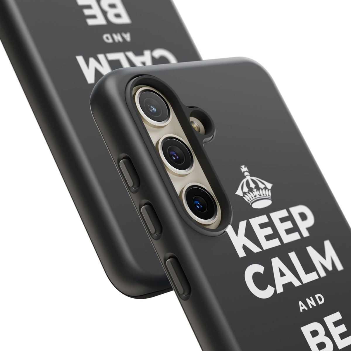 KEEP CALM AND BE STRONG LIKE A 🦕 Phone Case (Dark)
