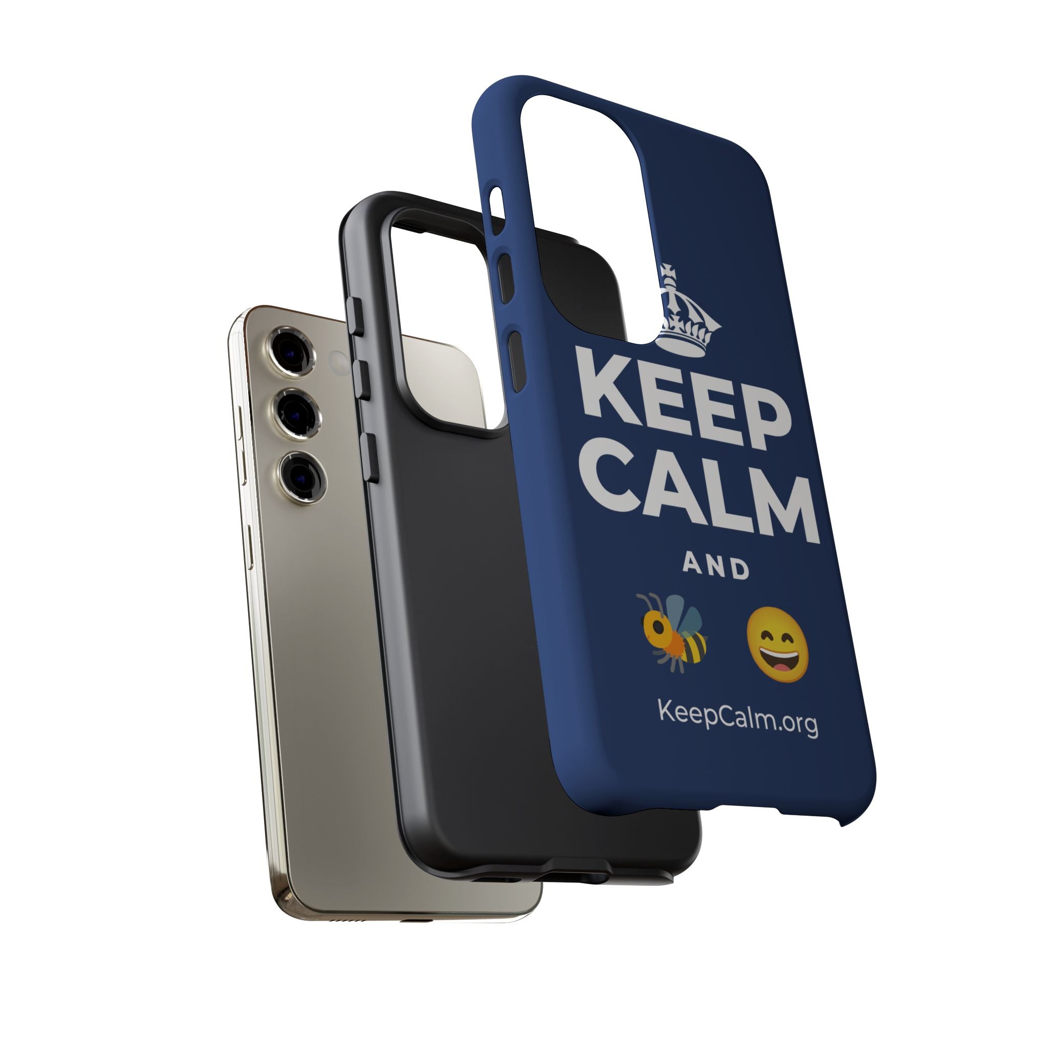 KEEP CALM AND 🐝 😄 Phone Case