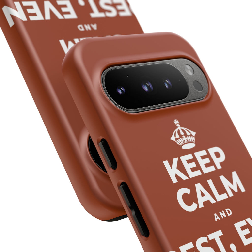 KEEP CALM AND REST, EVEN WIDE AWAKE Phone Case