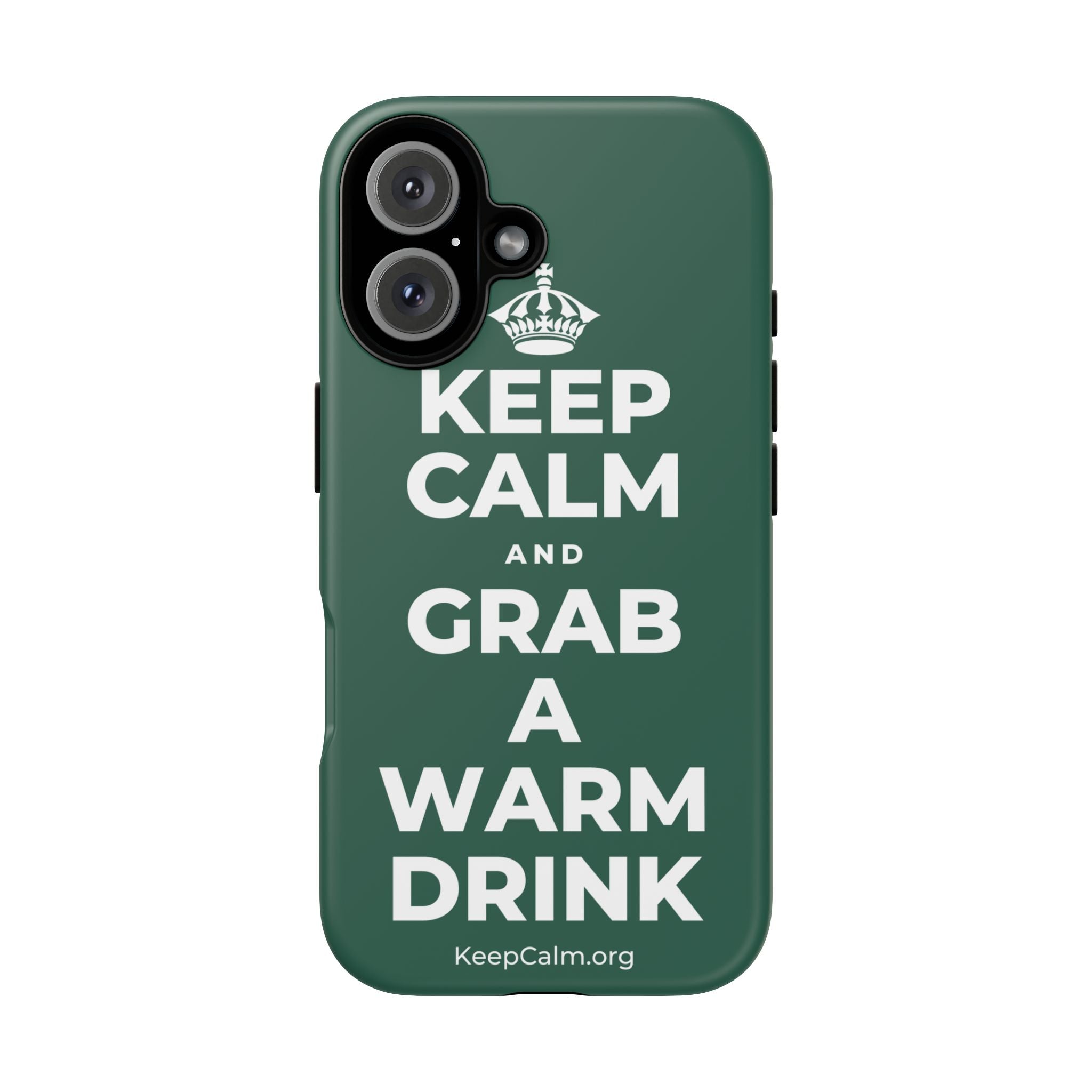 KEEP CALM AND GRAB A WARM DRINK Phone Case
