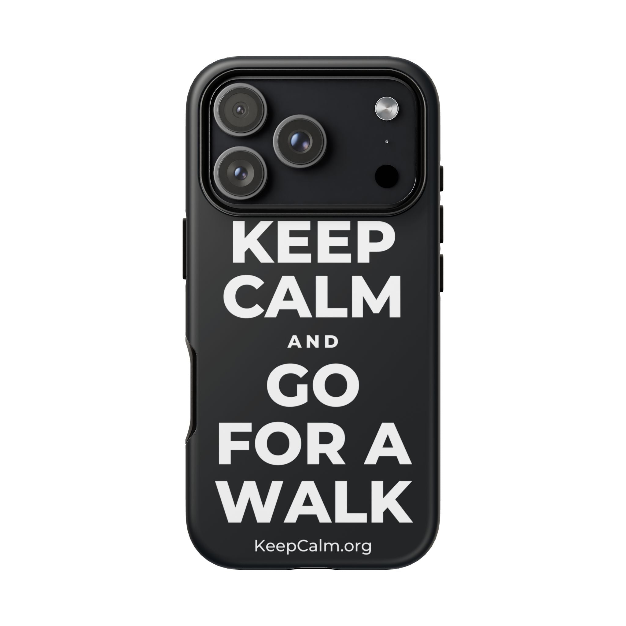 KEEP CALM AND GO FOR A WALK Phone Case (Dark)