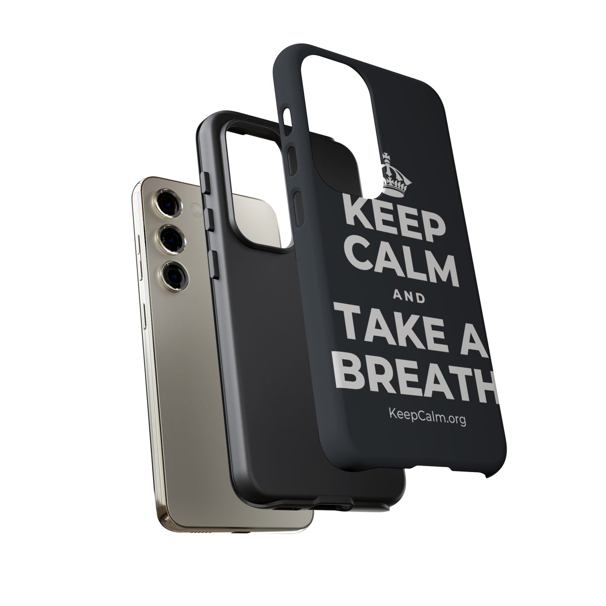 KEEP CALM AND TAKE A BREATH Phone Case (Dark)