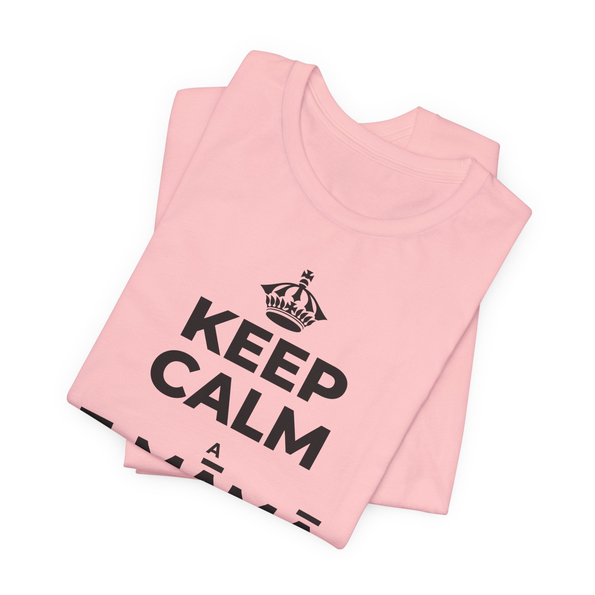 KEEP CALM A E MĀMĀ MA NĀ PAHUHOPU T-Shirt (White–Asphalt)