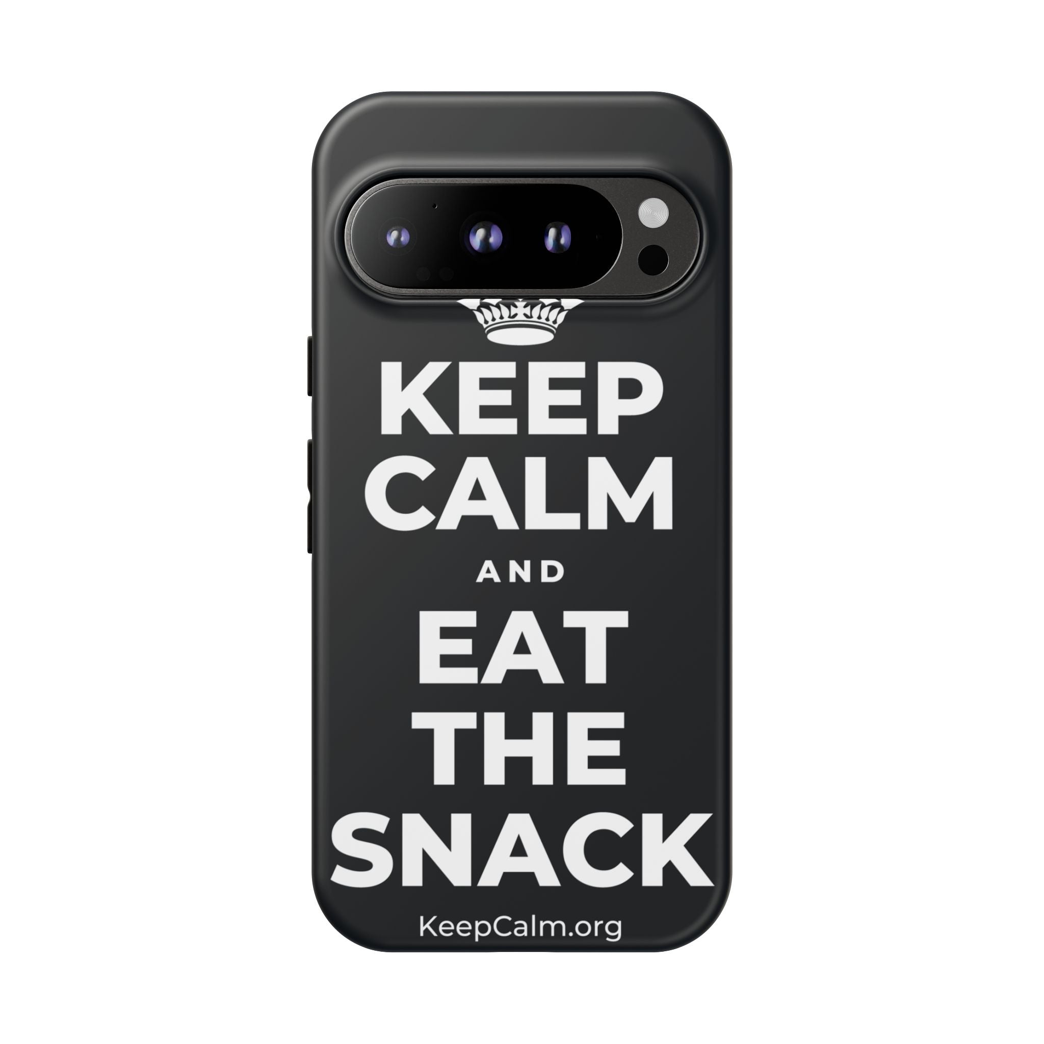 KEEP CALM AND EAT THE SNACK Phone Case (Dark)