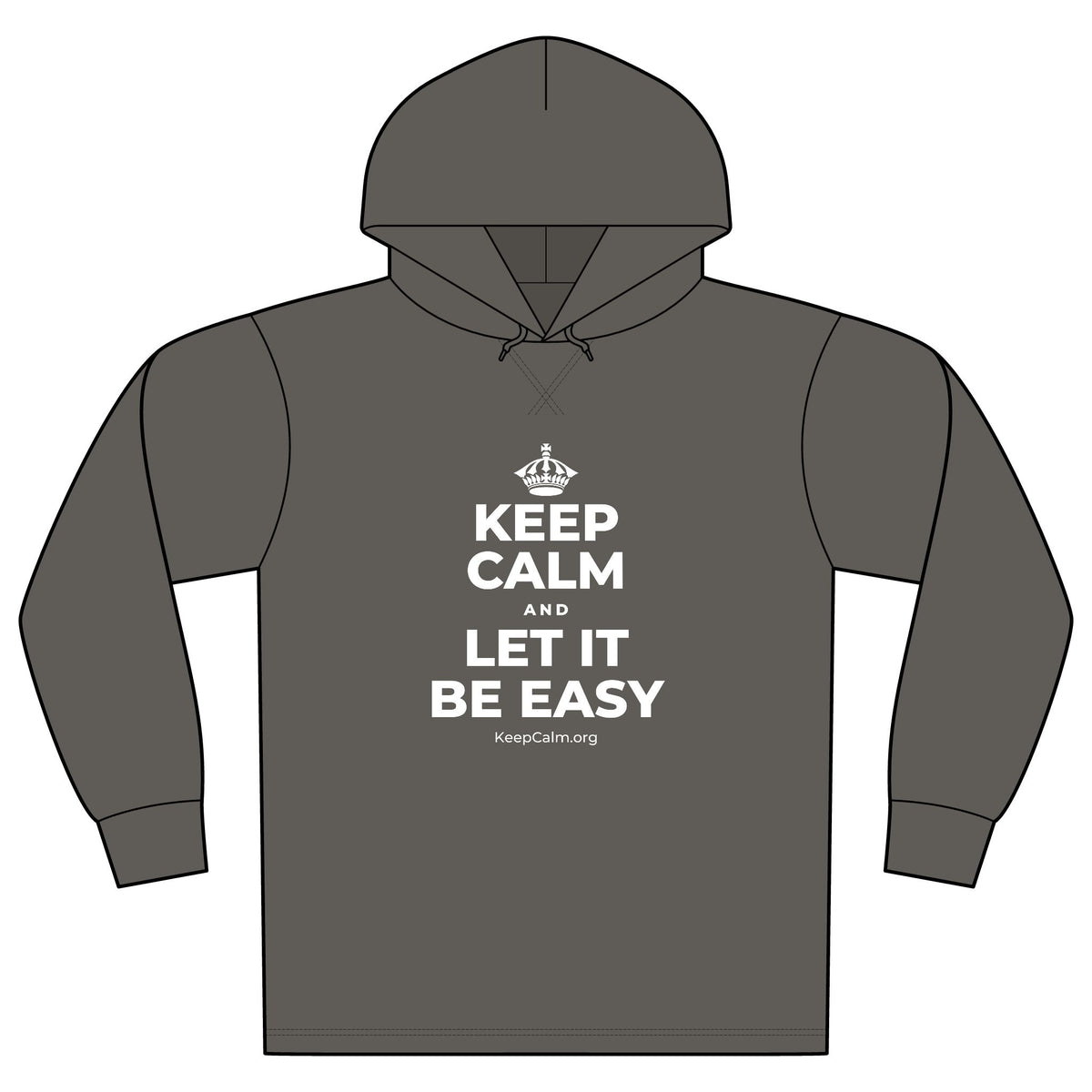 KEEP CALM AND LET IT BE EASY Organic Hoodie Tee