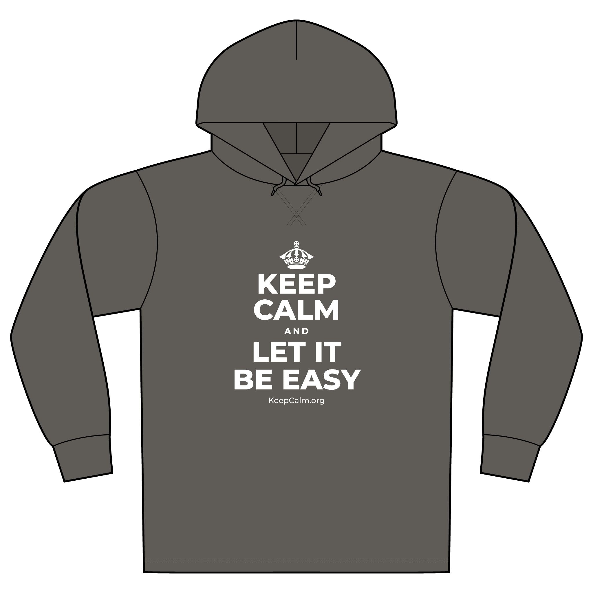KEEP CALM AND LET IT BE EASY Organic Hoodie Tee