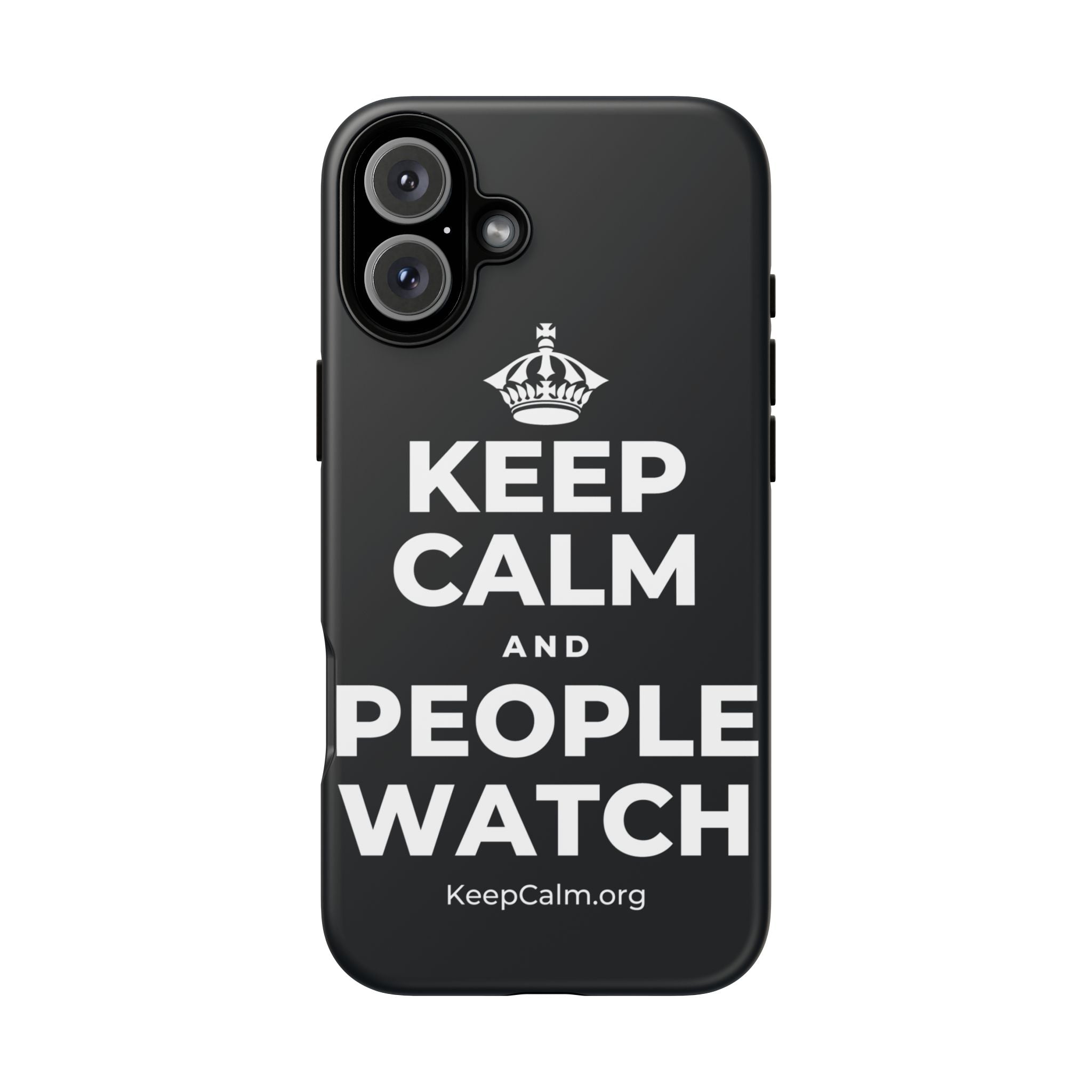 KEEP CALM AND PEOPLE WATCH Phone Case (Dark)