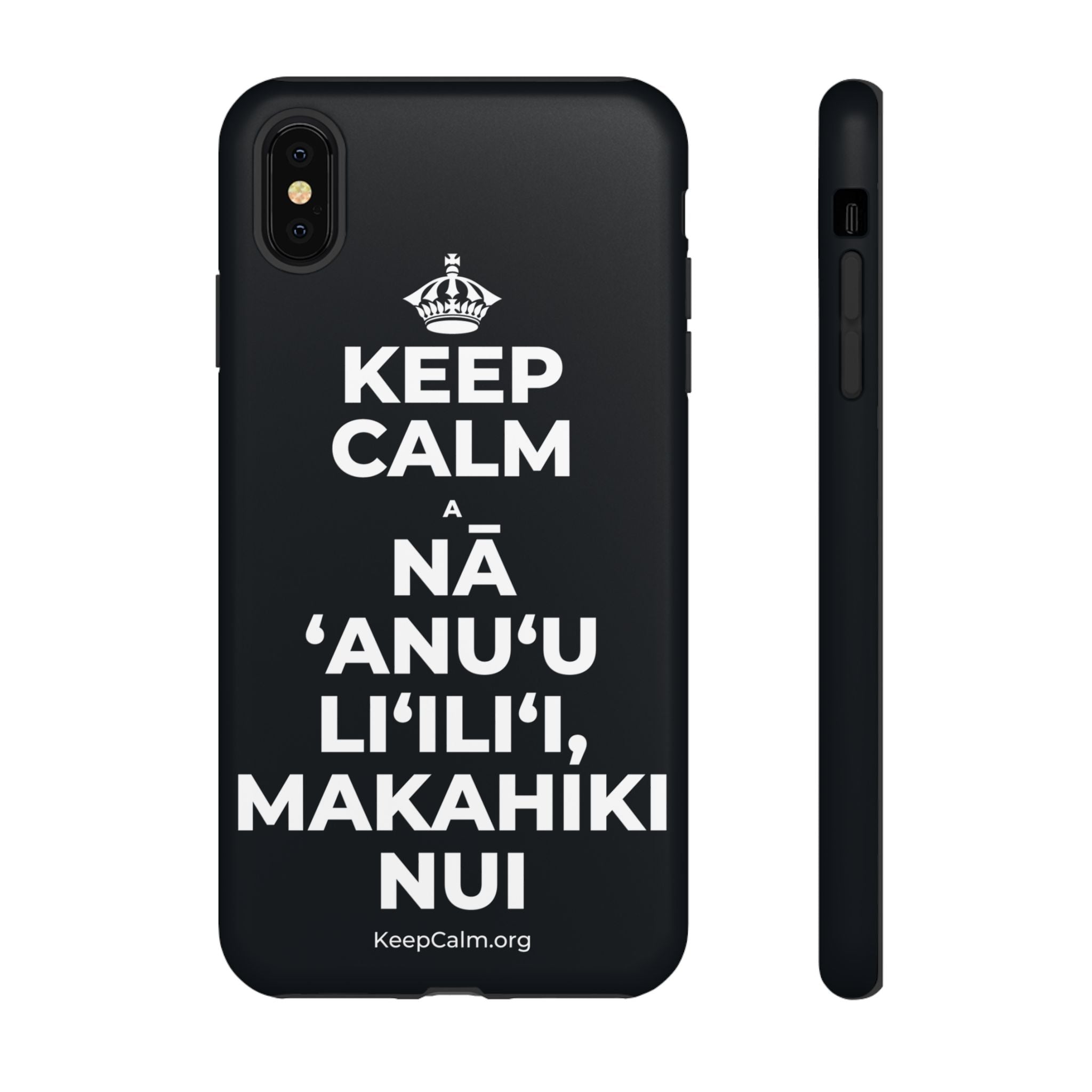 KEEP CALM A NĀ ʻANUʻU LIʻILIʻI, MAKAHIKI NUI Phone Case (Dark)