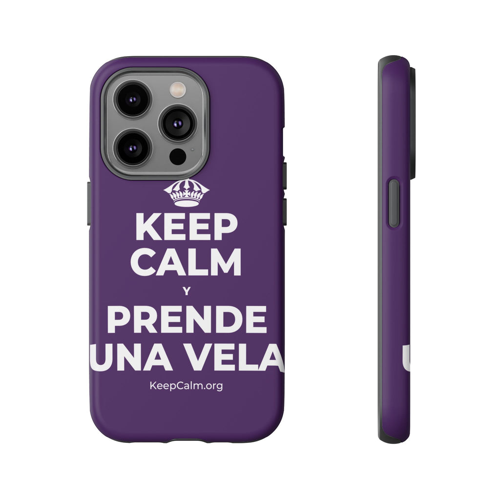 KEEP CALM Y PRENDE UNA VELA Phone Case