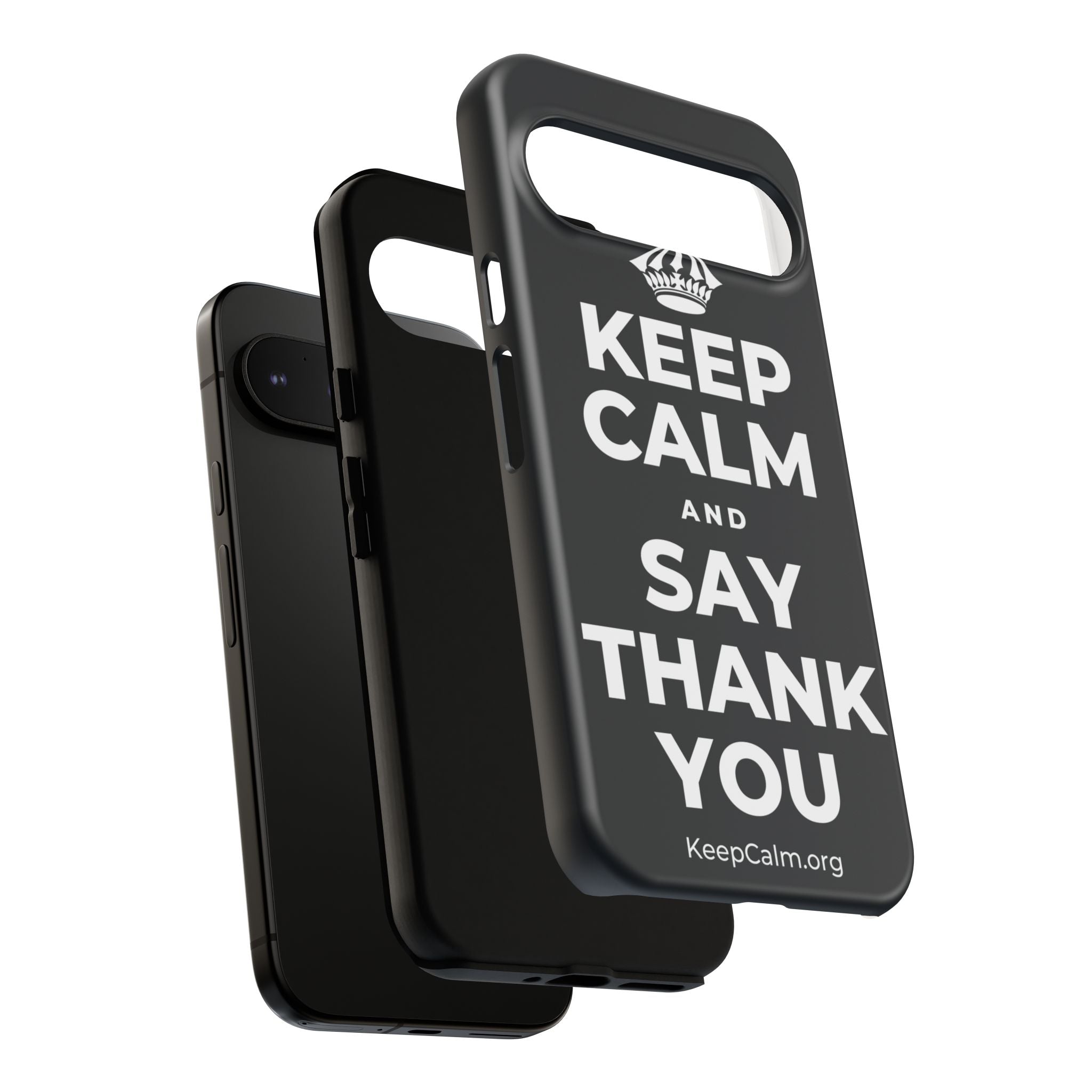 KEEP CALM AND SAY THANK YOU Phone Case (Dark)
