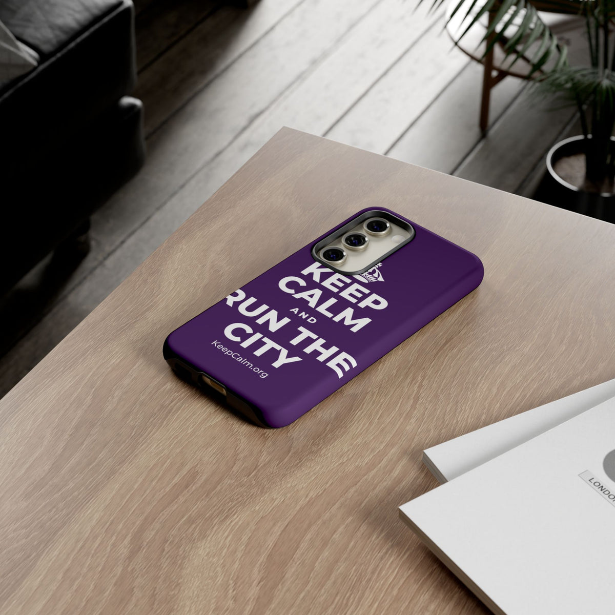 KEEP CALM AND RUN THE CITY Phone Case
