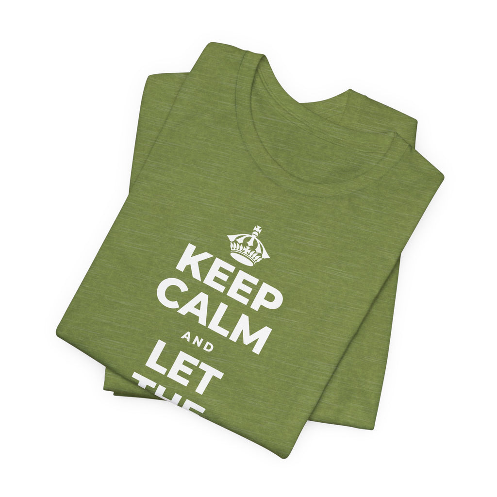 KEEP CALM AND LET THE TO-DO LIST WAIT T-Shirt (Baby Blue–Silver)