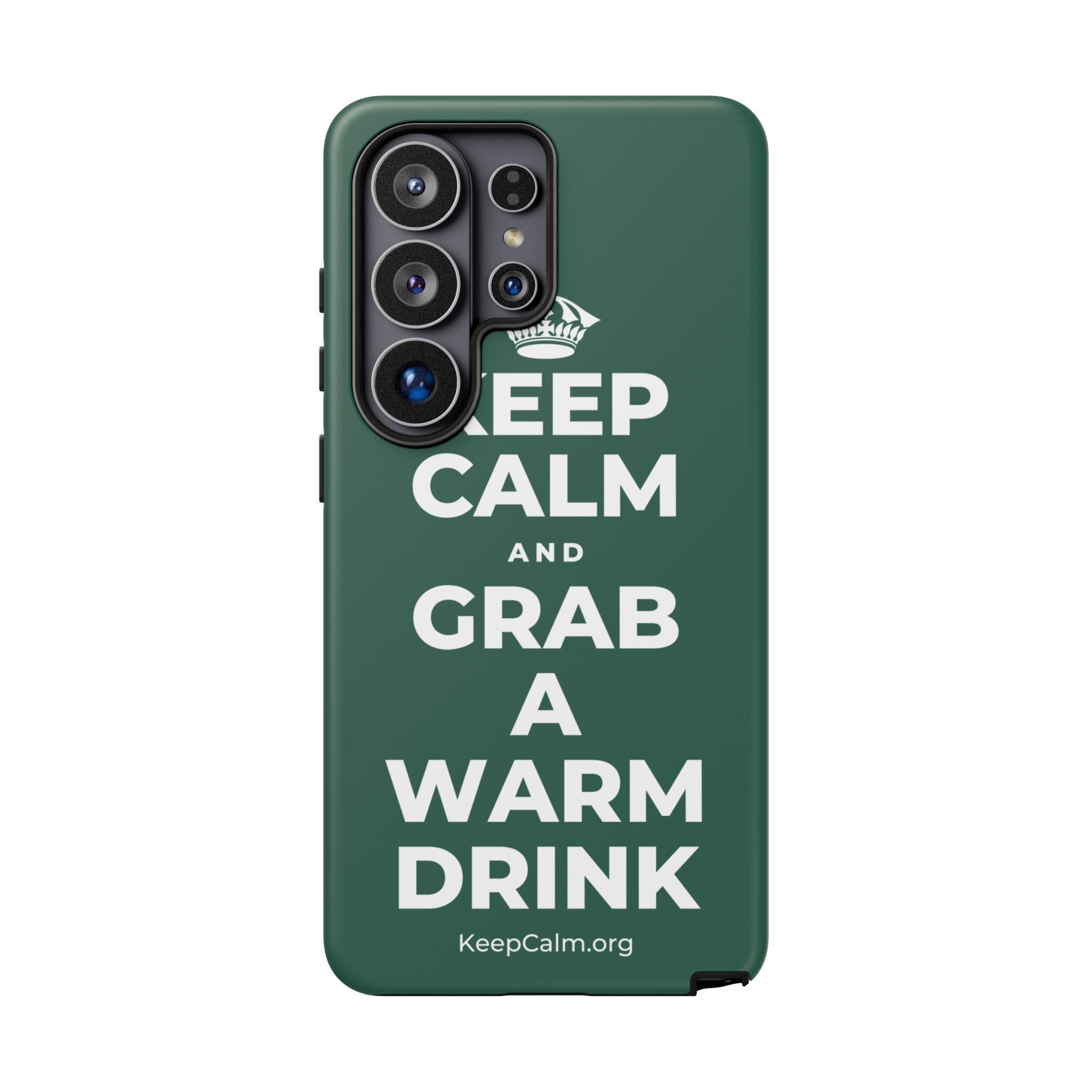 KEEP CALM AND GRAB A WARM DRINK Phone Case