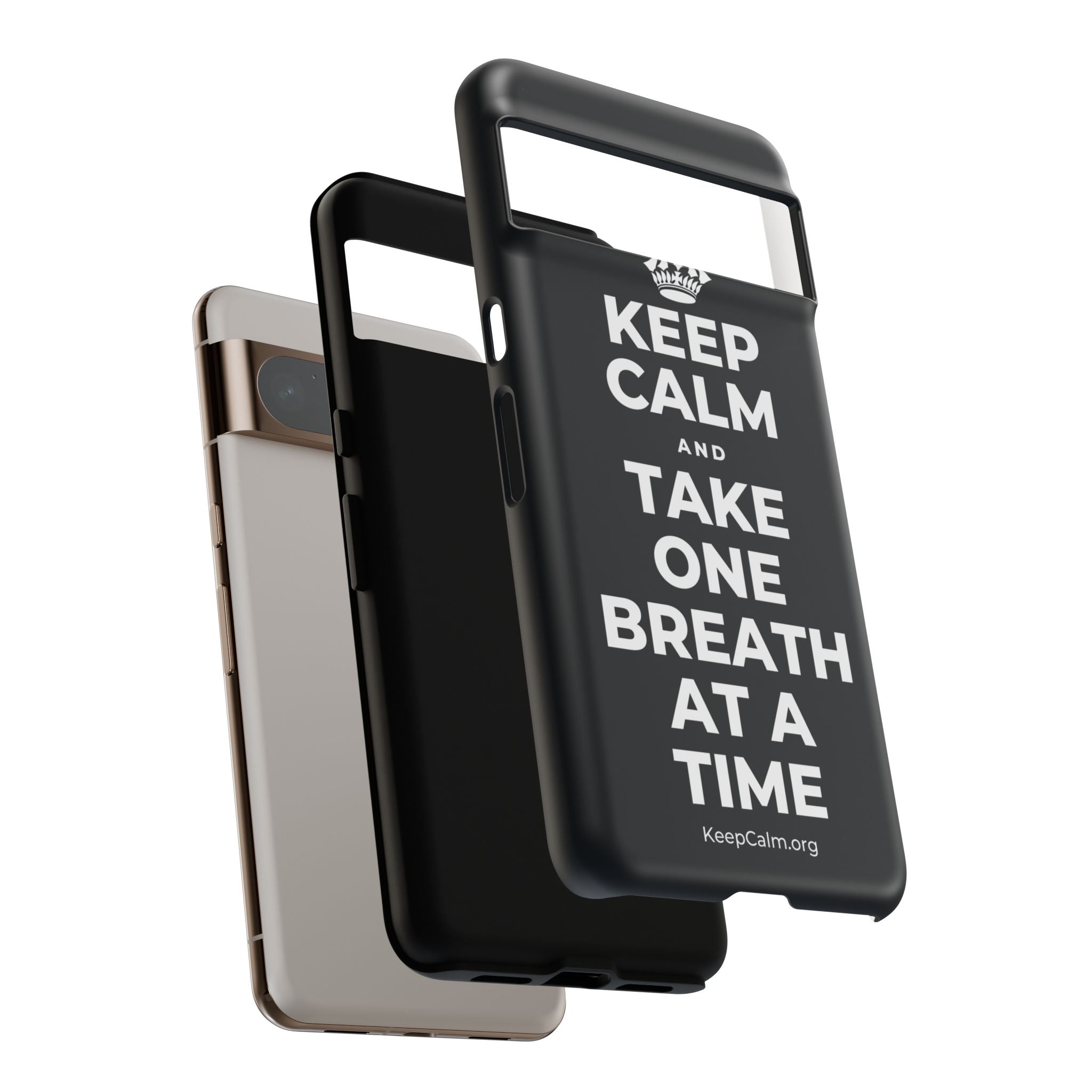 KEEP CALM AND TAKE ONE BREATH AT A TIME Phone Case (Dark)