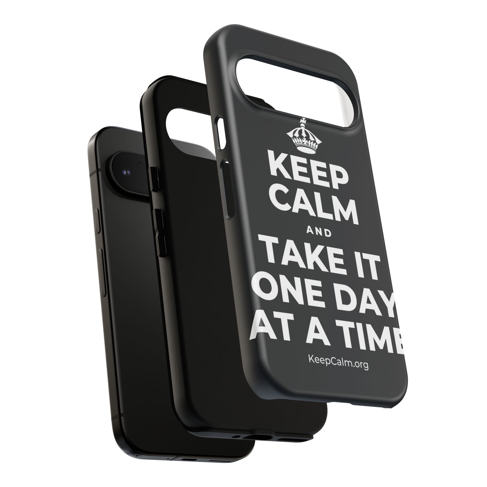 KEEP CALM AND TAKE IT ONE DAY AT A TIME Phone Case (Dark)