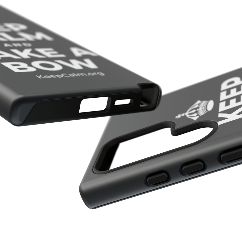 KEEP CALM AND TAKE A BOW Phone Case (Dark)