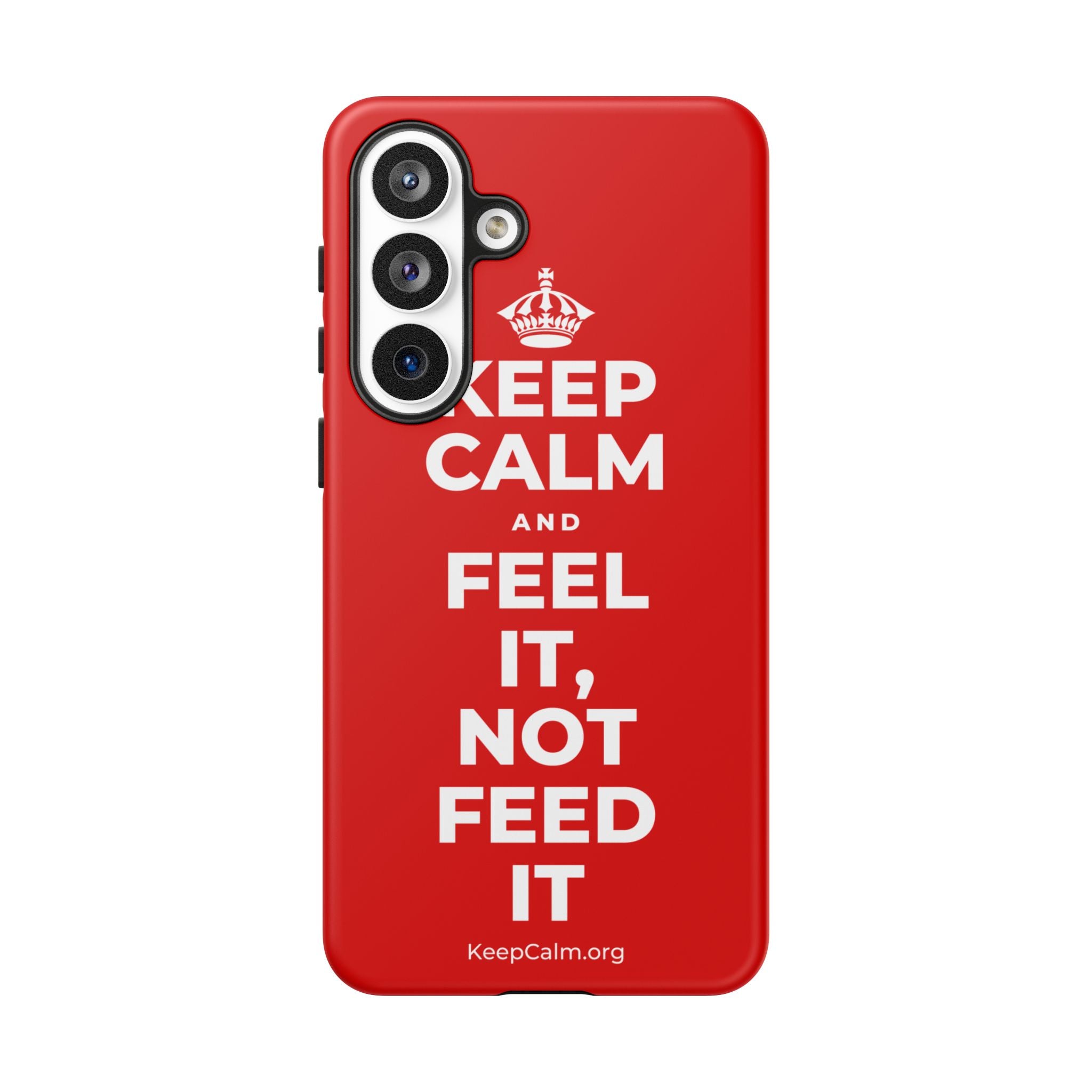 KEEP CALM AND FEEL IT, NOT FEED IT Phone Case