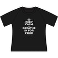 KEEP CALM AND BREATHE IN FOR FOUR Women's Raglan Tee