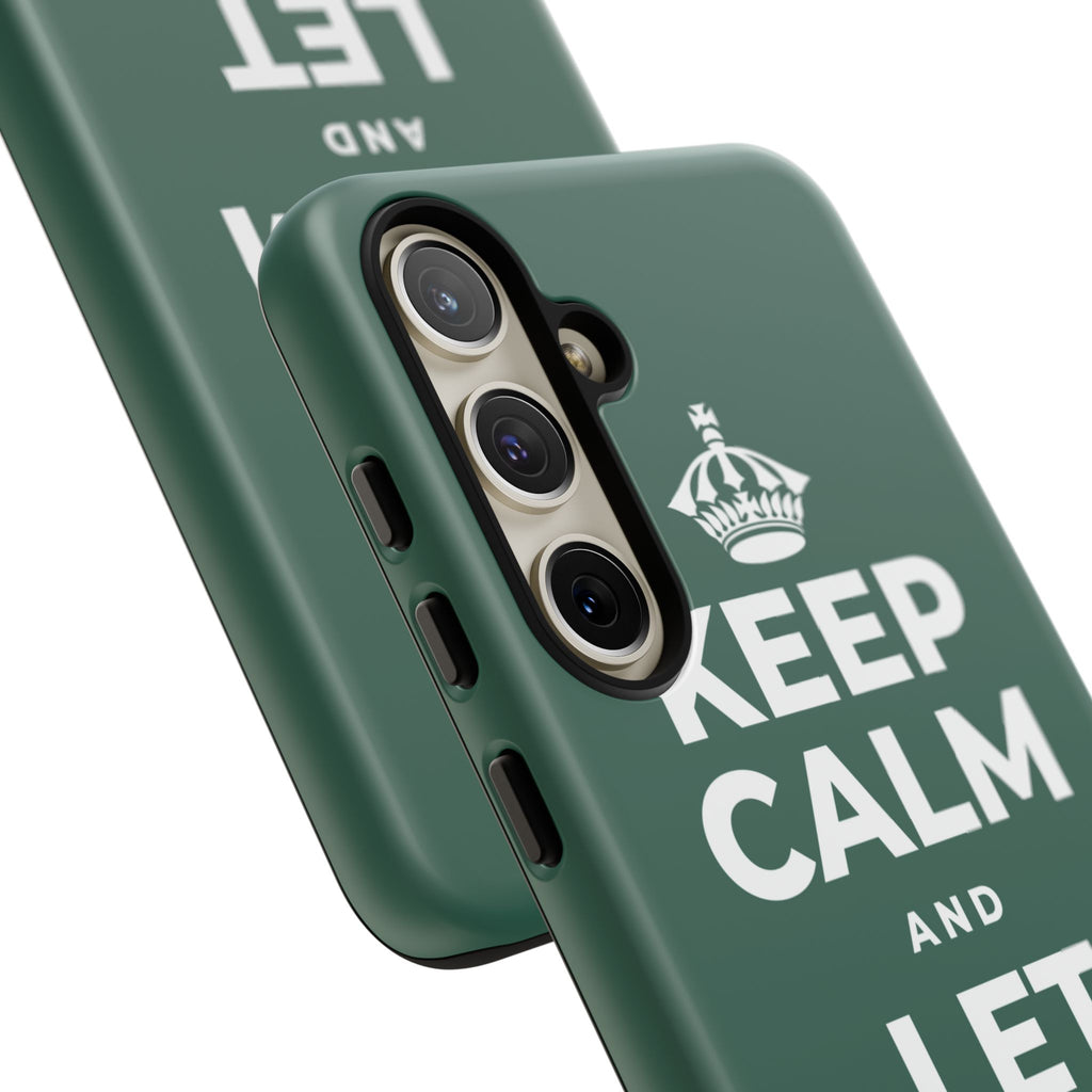KEEP CALM AND LET PEOPLE IN Phone Case