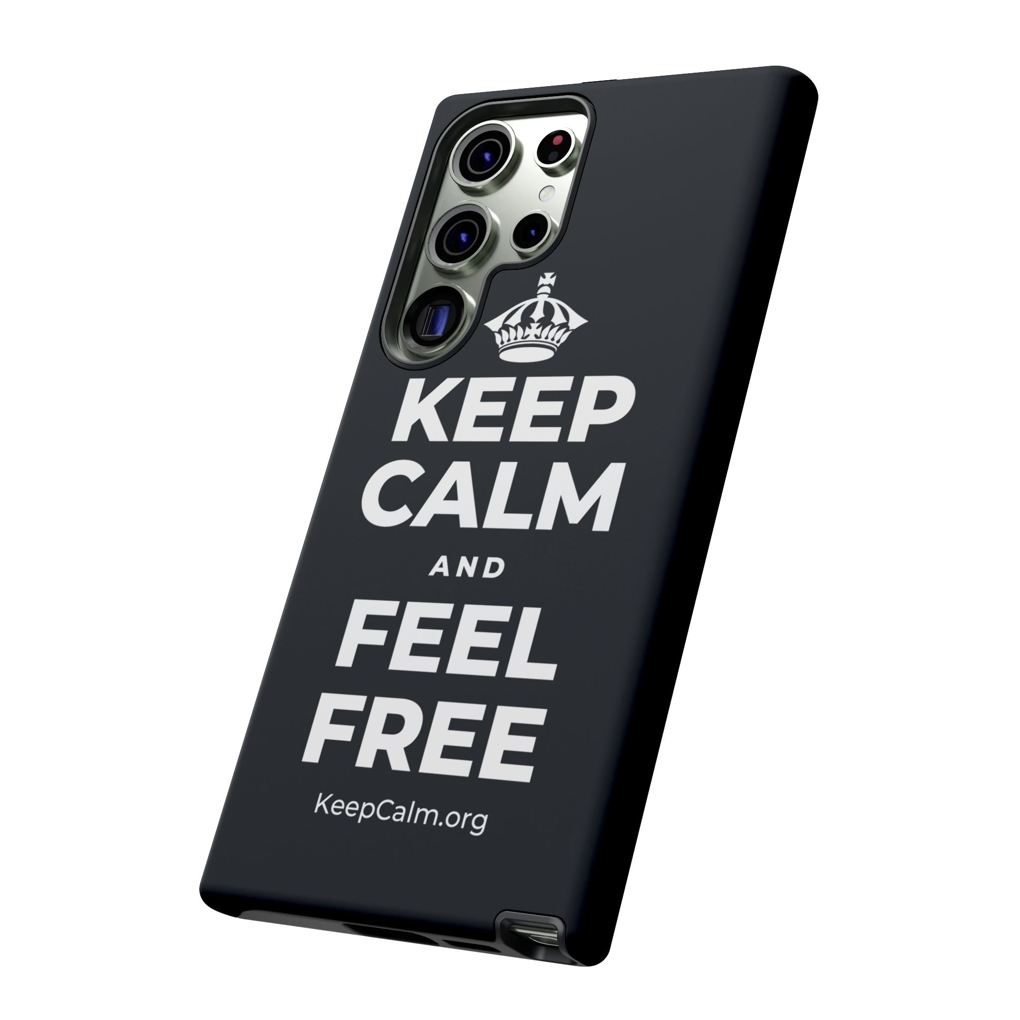 KEEP CALM AND FEEL FREE Phone Case (Dark)