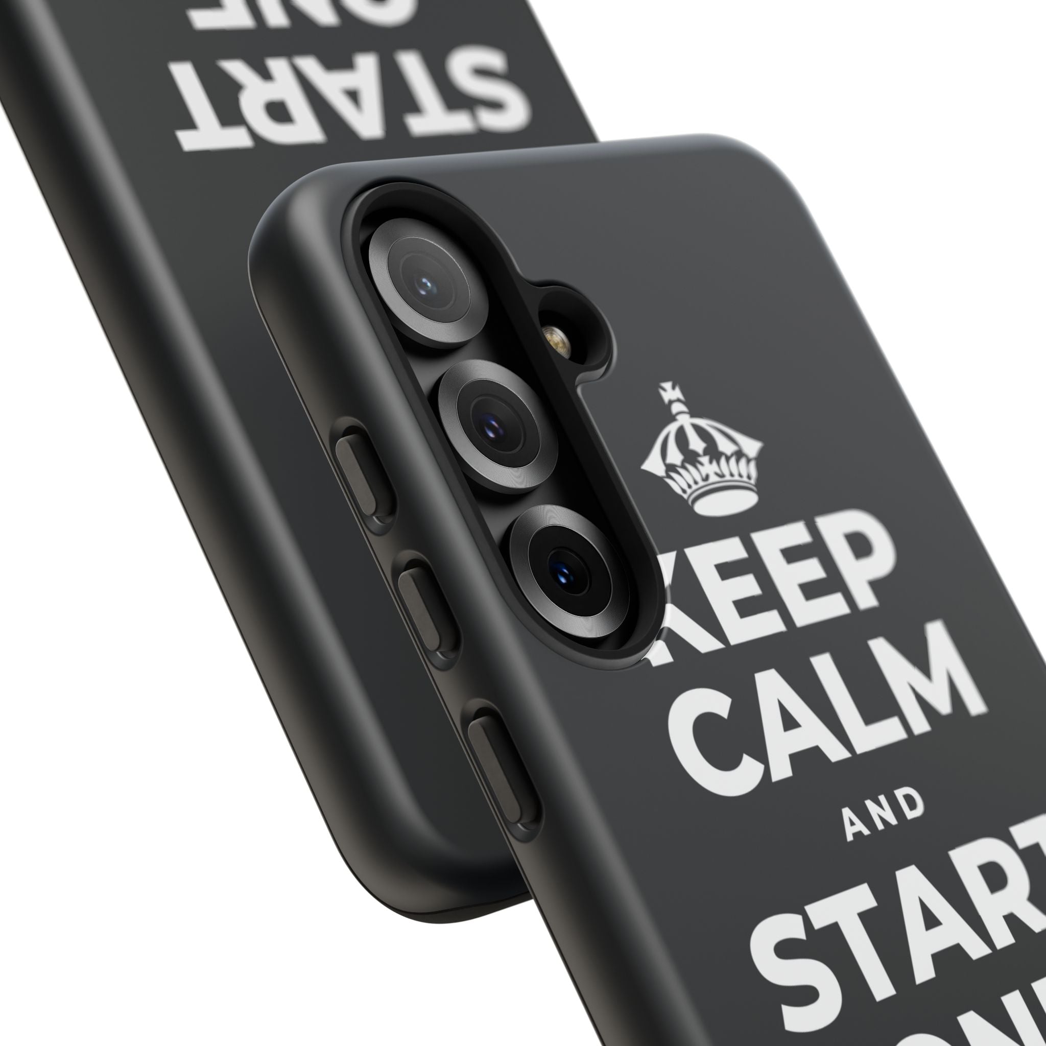 KEEP CALM AND START ONE FRESH PAGE Phone Case (Dark)