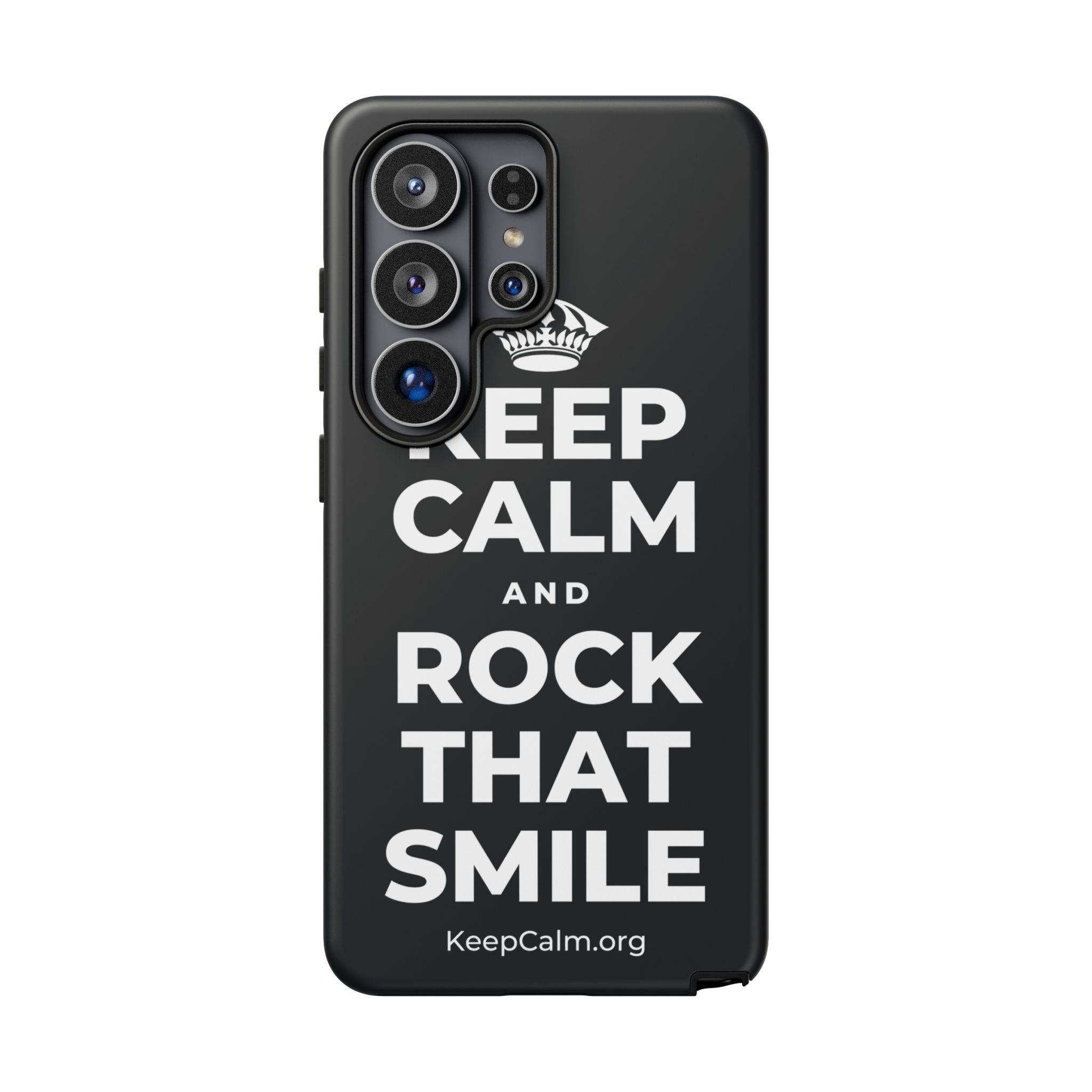KEEP CALM AND ROCK THAT SMILE Phone Case (Dark)