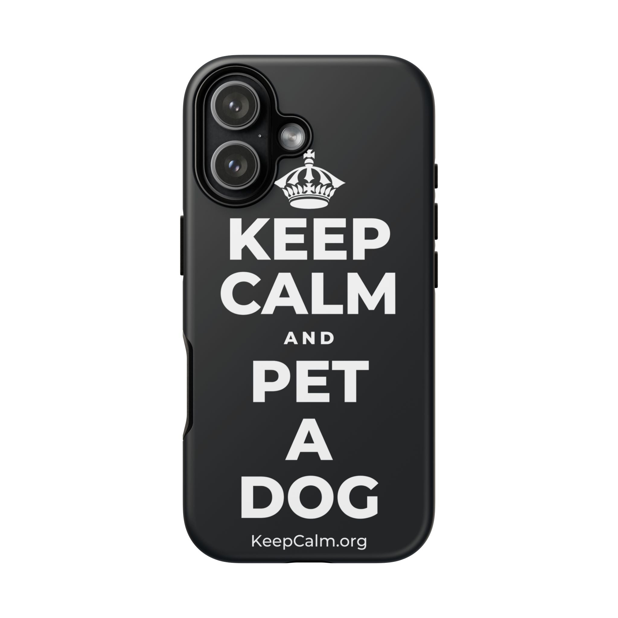 KEEP CALM AND PET A DOG Phone Case (Dark)
