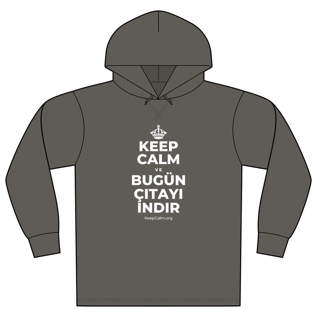 KEEP CALM VE BUGÜN ÇITAYI INDIR Organic Hoodie Tee