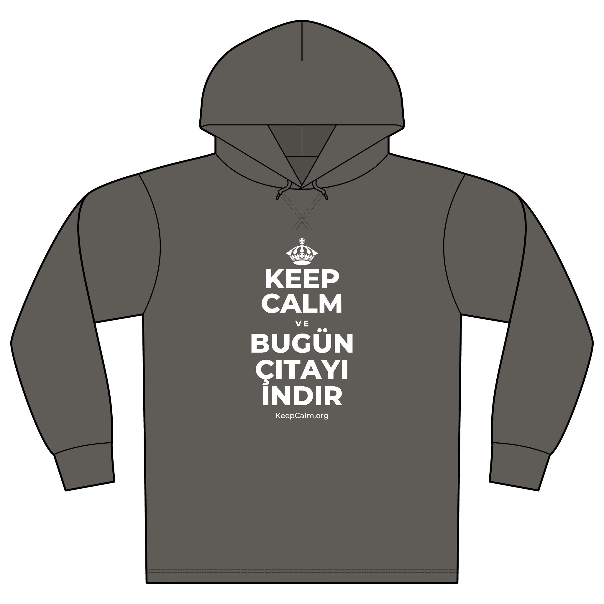 KEEP CALM VE BUGÜN ÇITAYI INDIR Organic Hoodie Tee