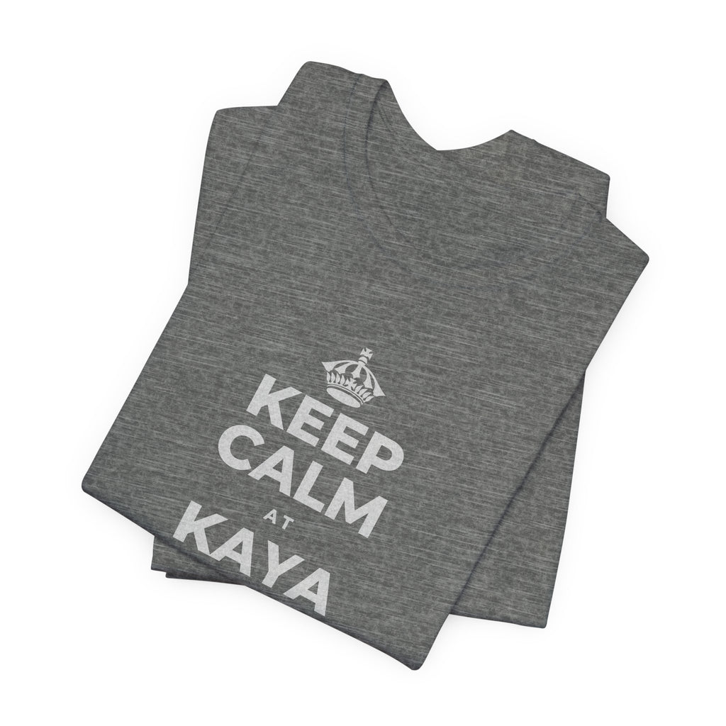 KEEP CALM AT KAYA MONG MATUTO NG KAHIT ANO T-Shirt (Baby Blue–Silver)
