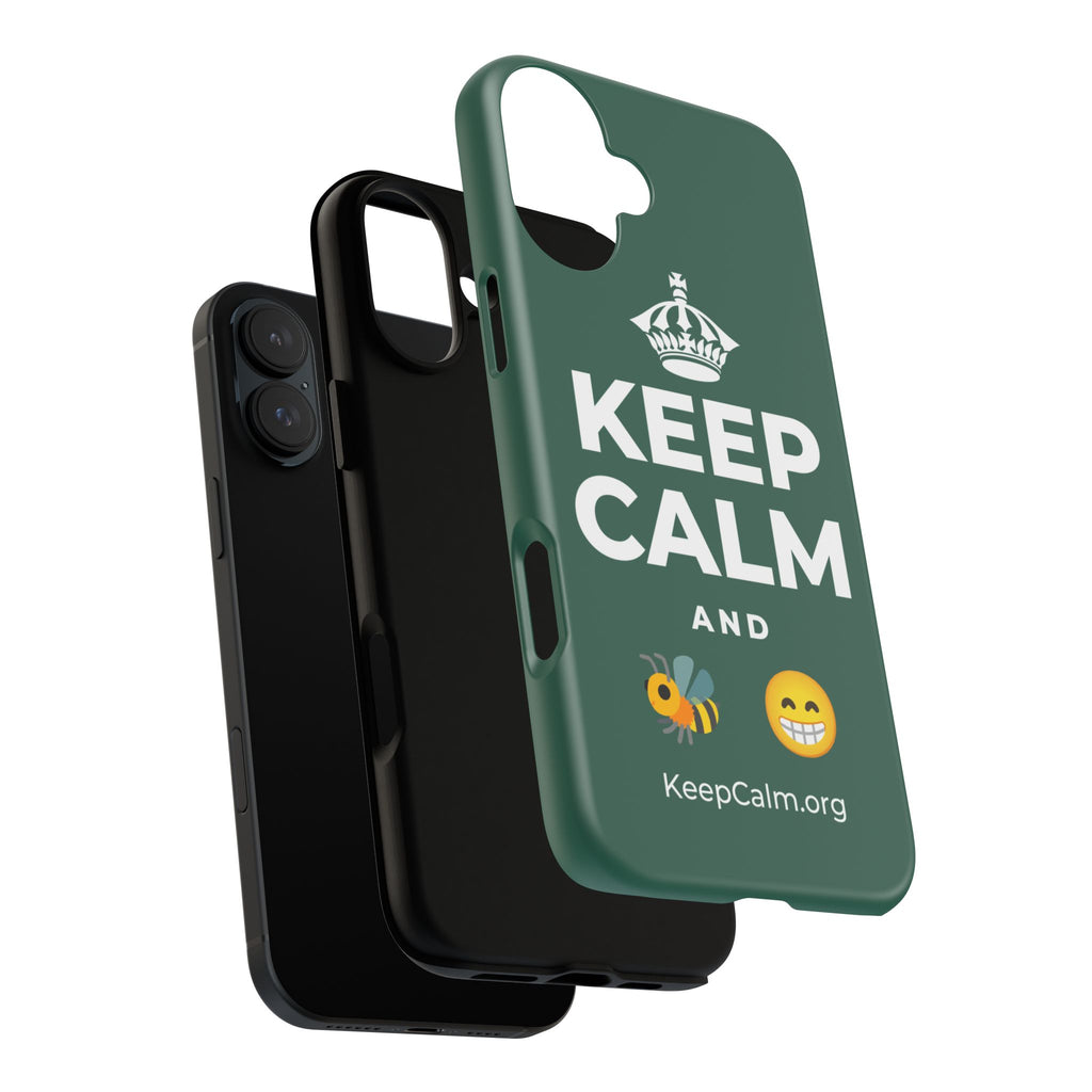 KEEP CALM AND BEE HAPPY Phone Case
