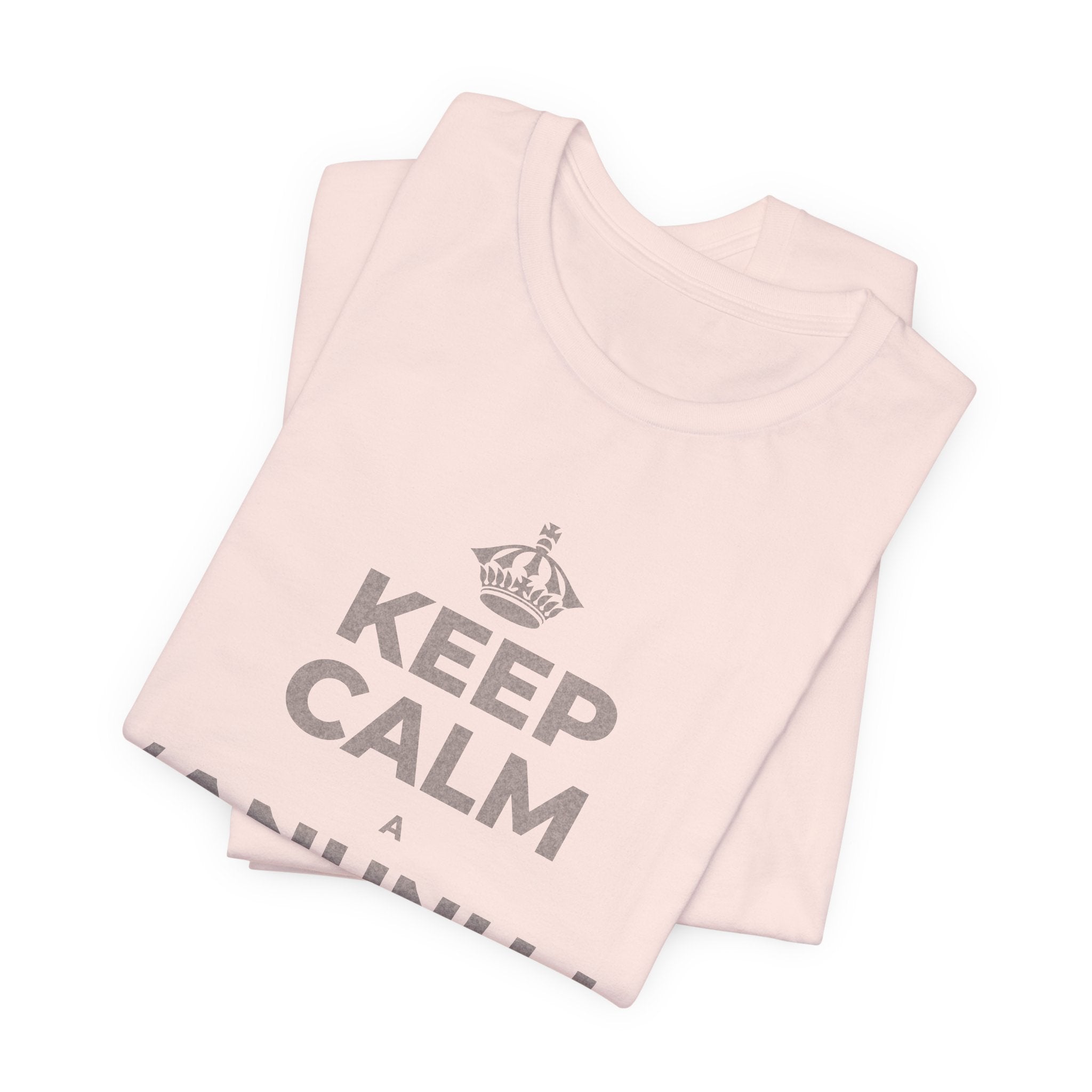 KEEP CALM A ʻANUNU I KEKAHI MANAWA T-Shirt (Soft Cream–Heather Mauve)