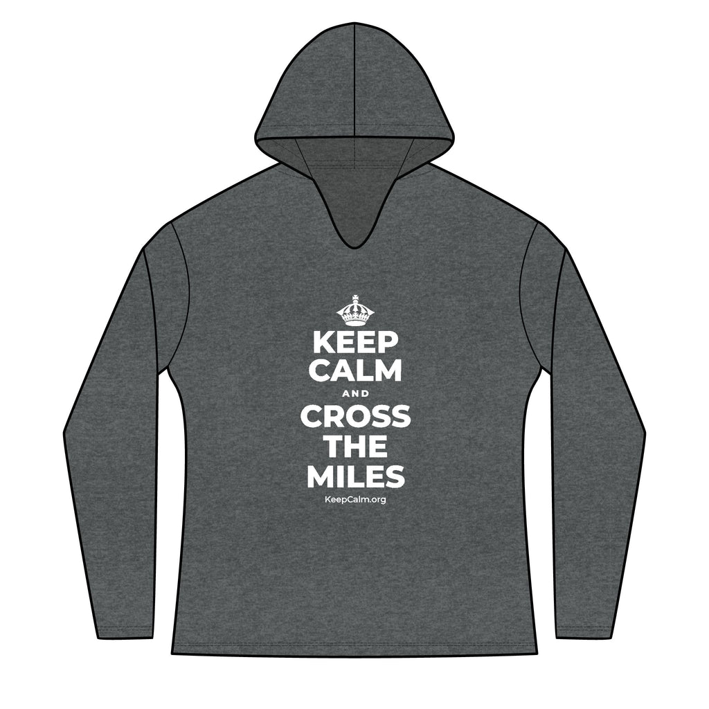 KEEP CALM AND CROSS THE MILES Women's Long Sleeve Hoodie