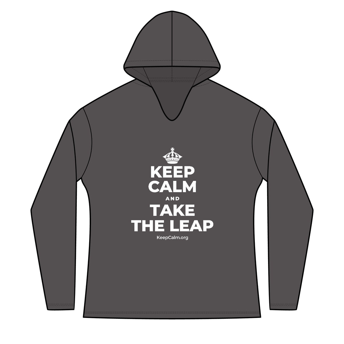 KEEP CALM AND TAKE THE LEAP Women's Long Sleeve Hoodie