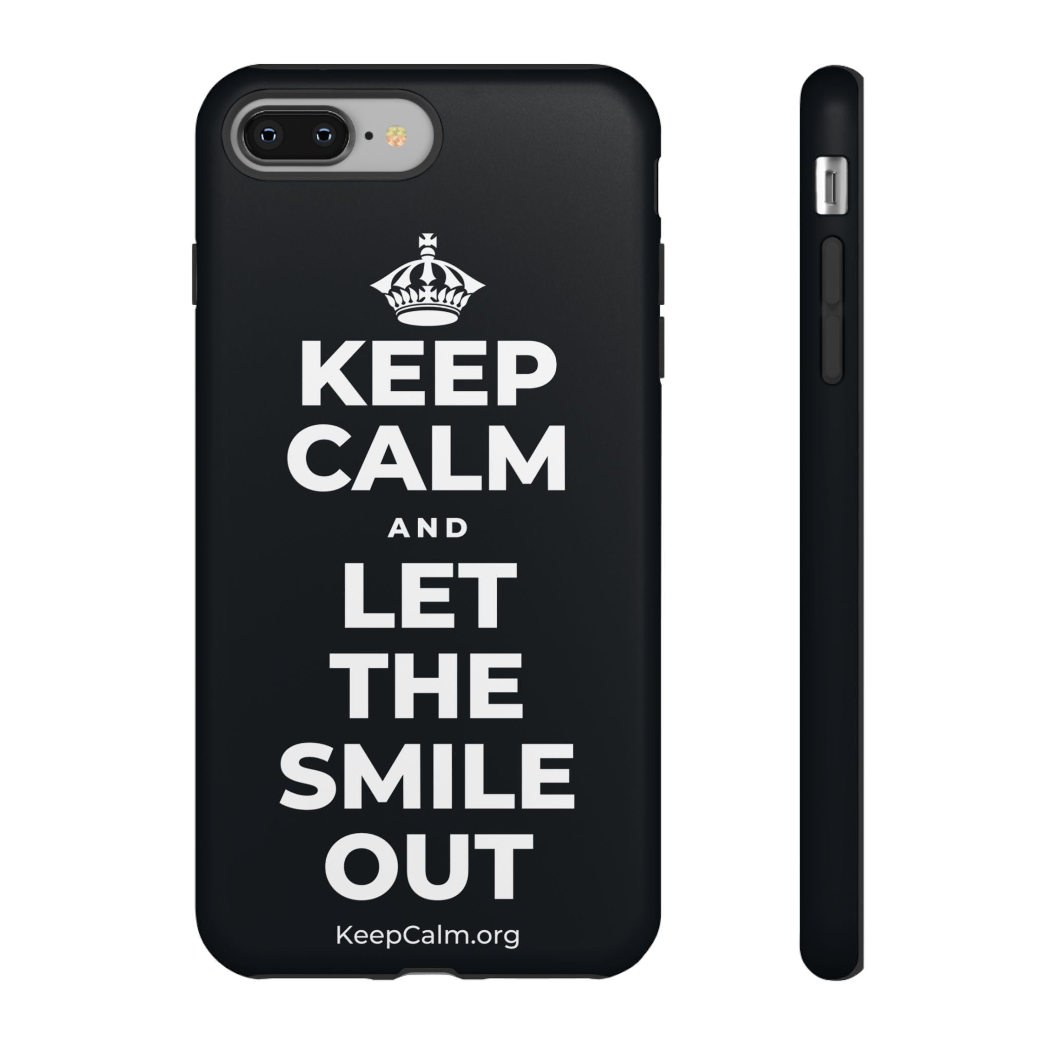 KEEP CALM AND LET THE SMILE OUT Phone Case (Dark)
