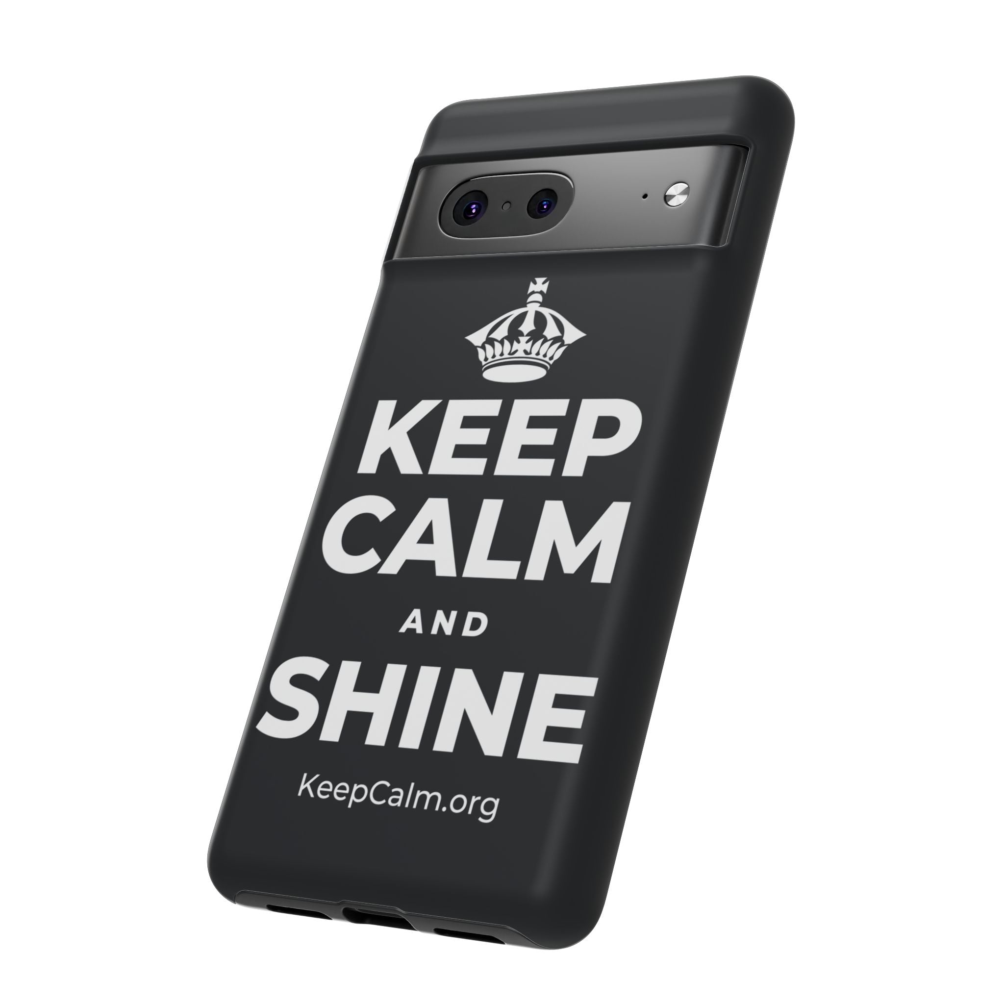 KEEP CALM AND SHINE Phone Case (Dark)