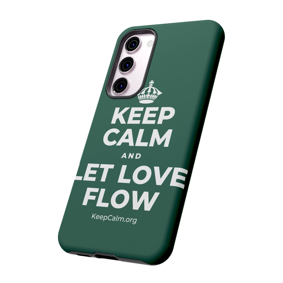 KEEP CALM AND LET LOVE FLOW Phone Case