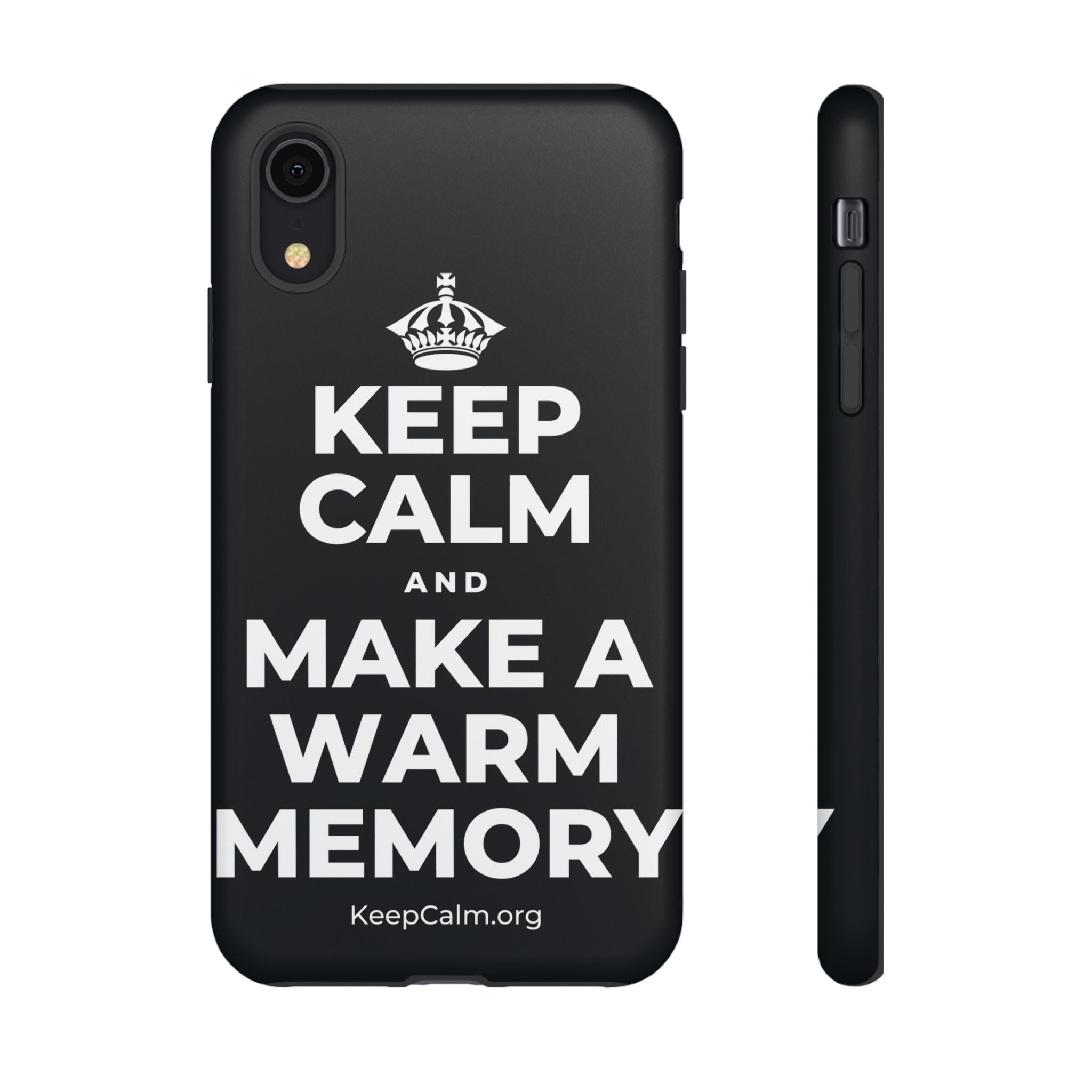 KEEP CALM AND MAKE A WARM MEMORY Phone Case (Dark)
