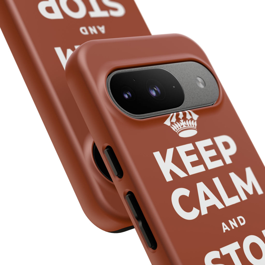 KEEP CALM AND STOP FORCING IT Phone Case